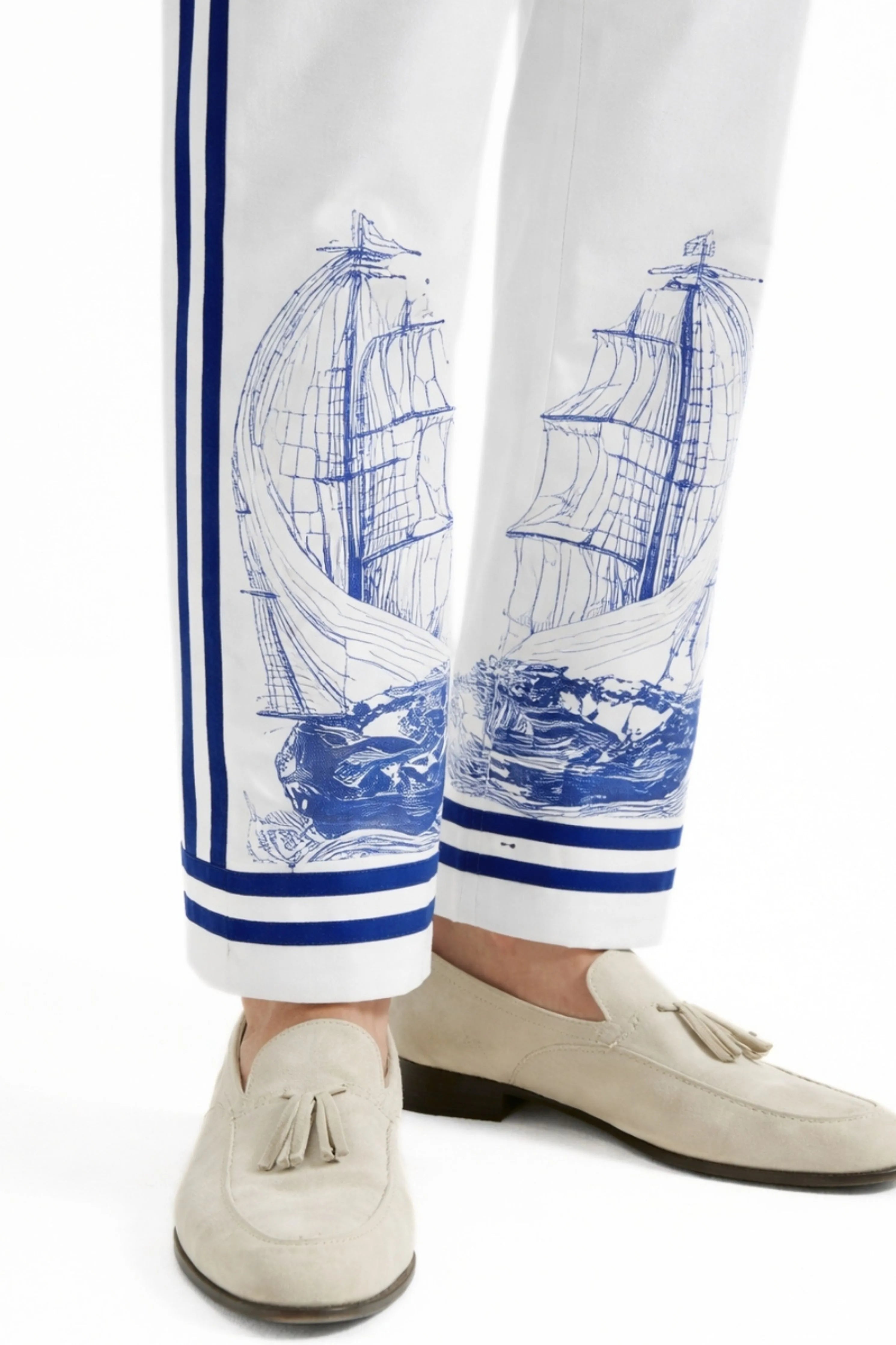 Sailor Engineered Printed Trousers