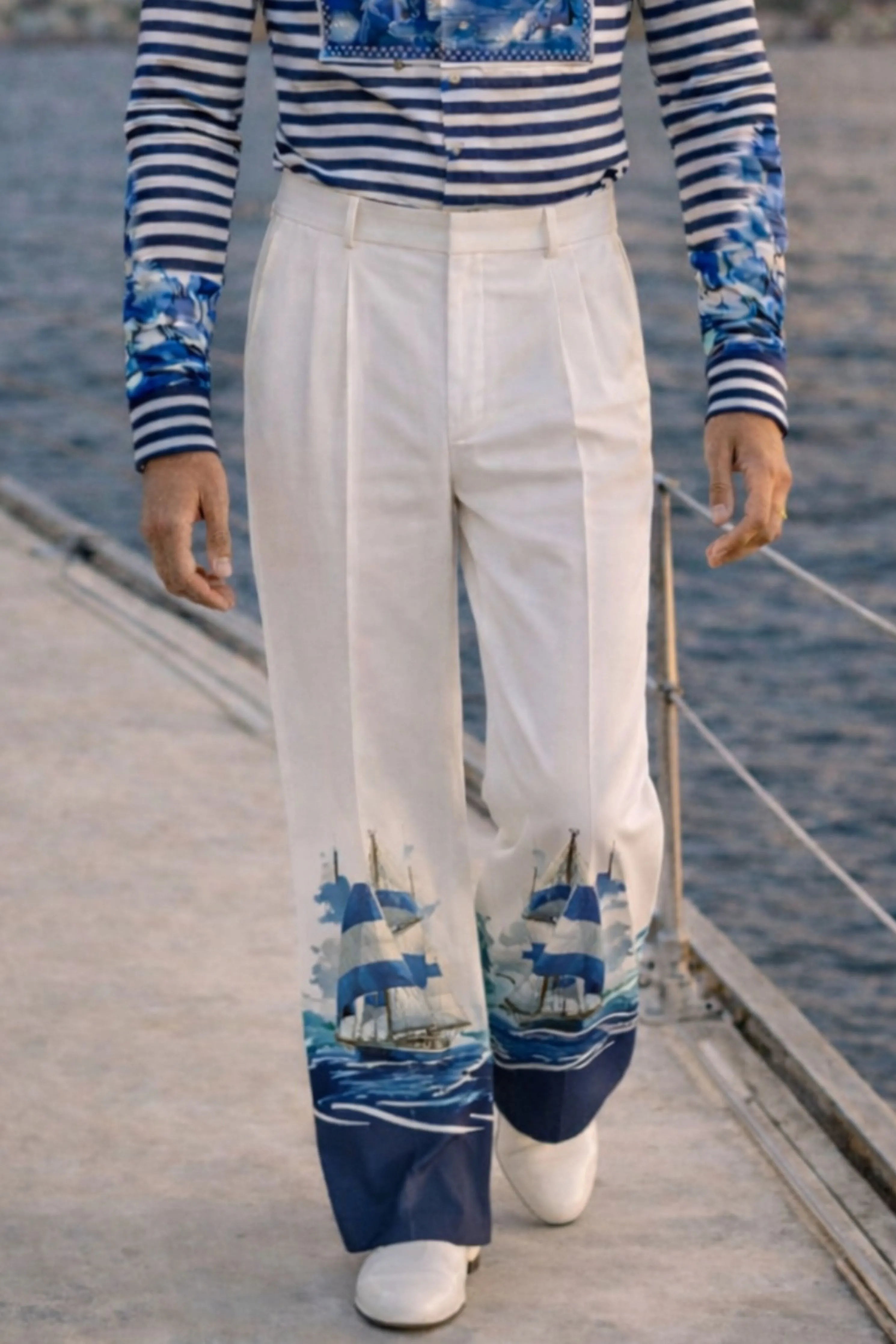 Mariner Engineered Printed Trousers