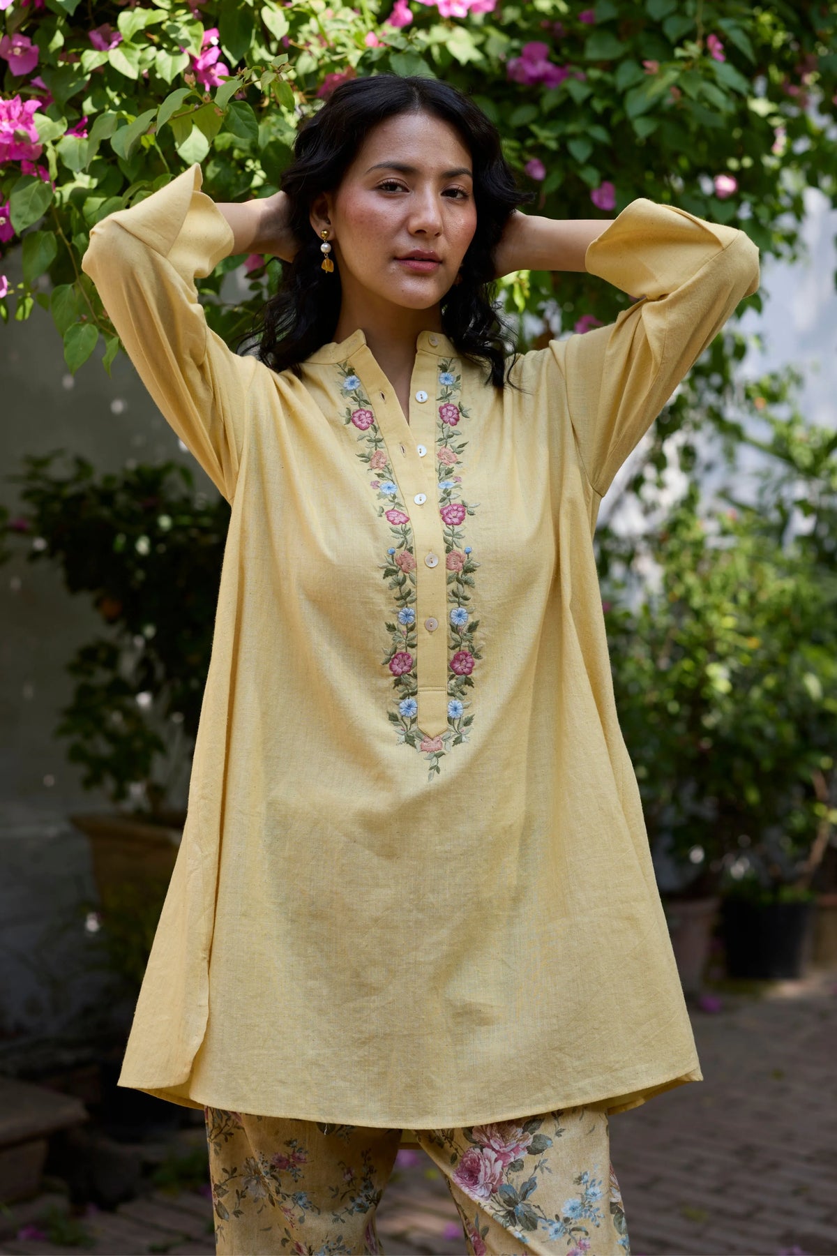 Kaia Kurta set In Yellow
