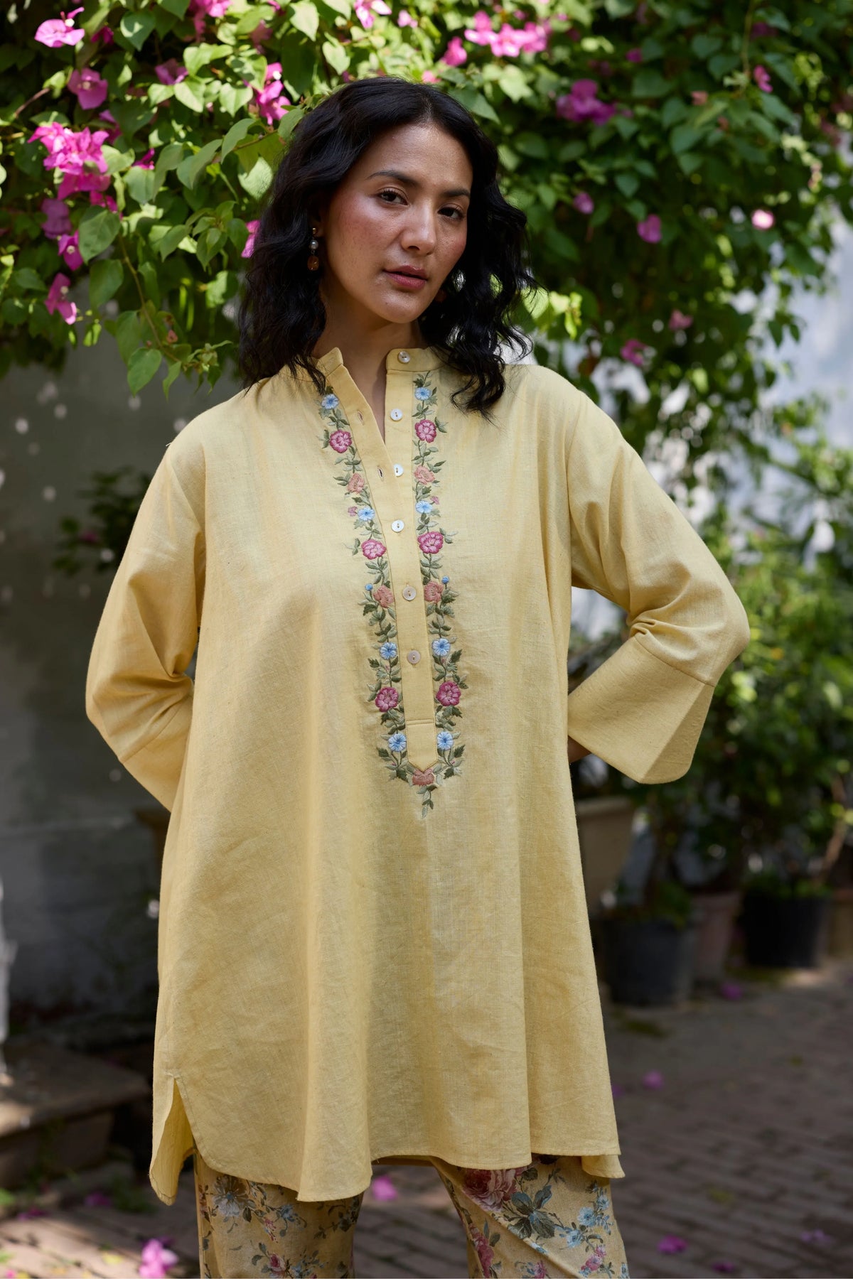 Kaia Kurta set In Yellow