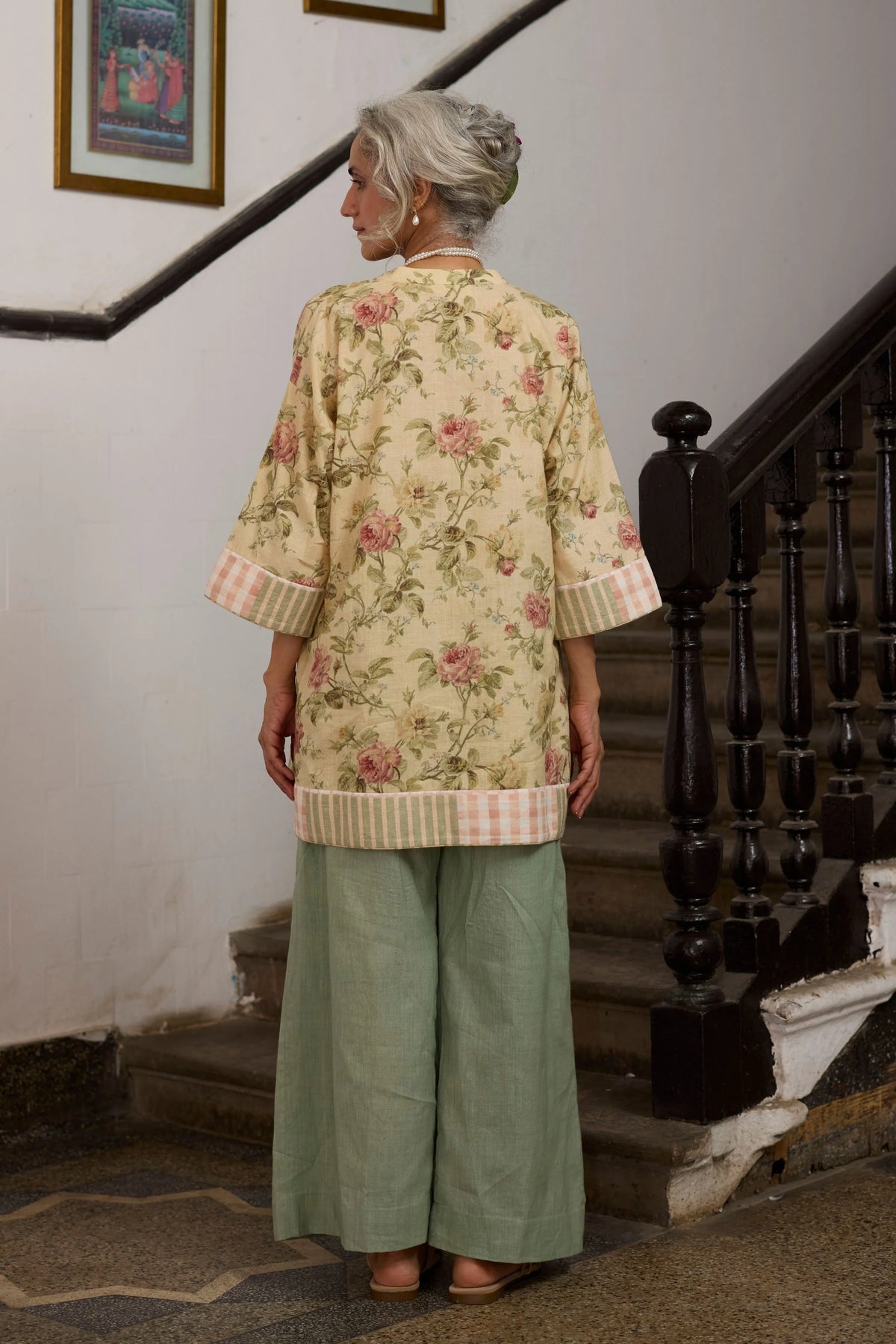 Mio Co-ord set In  Yellow & Green