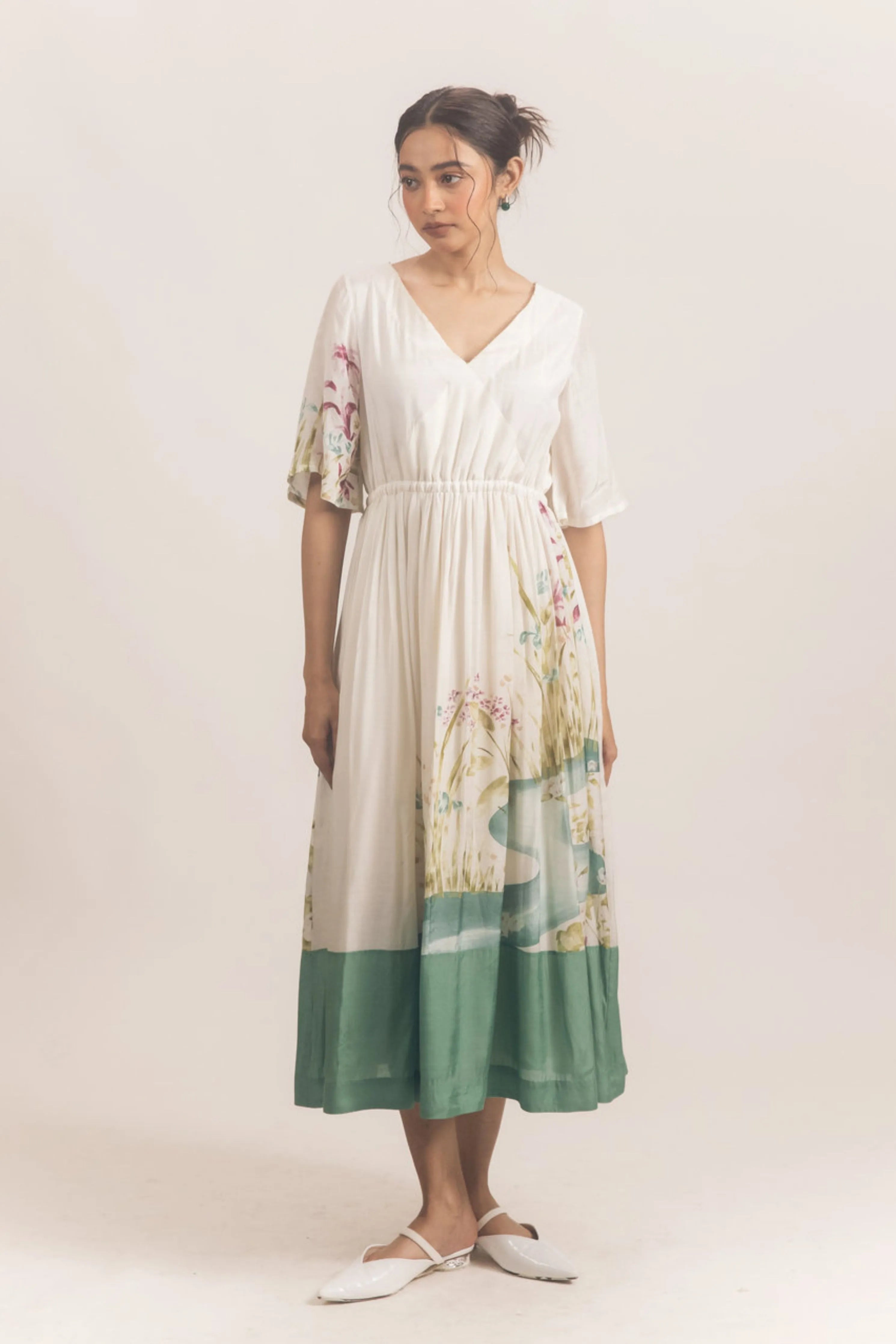 Tier Dress White
