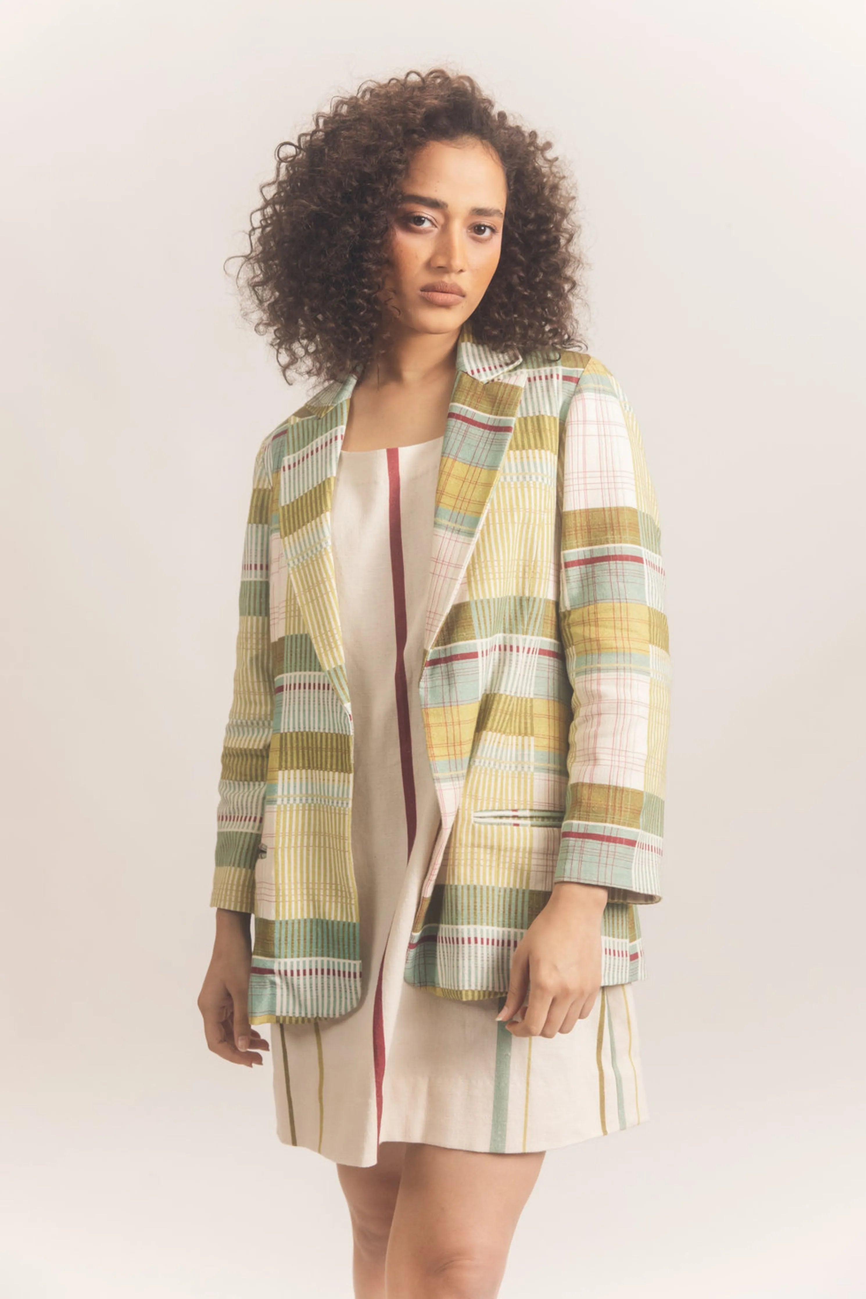 Checkered Blazer