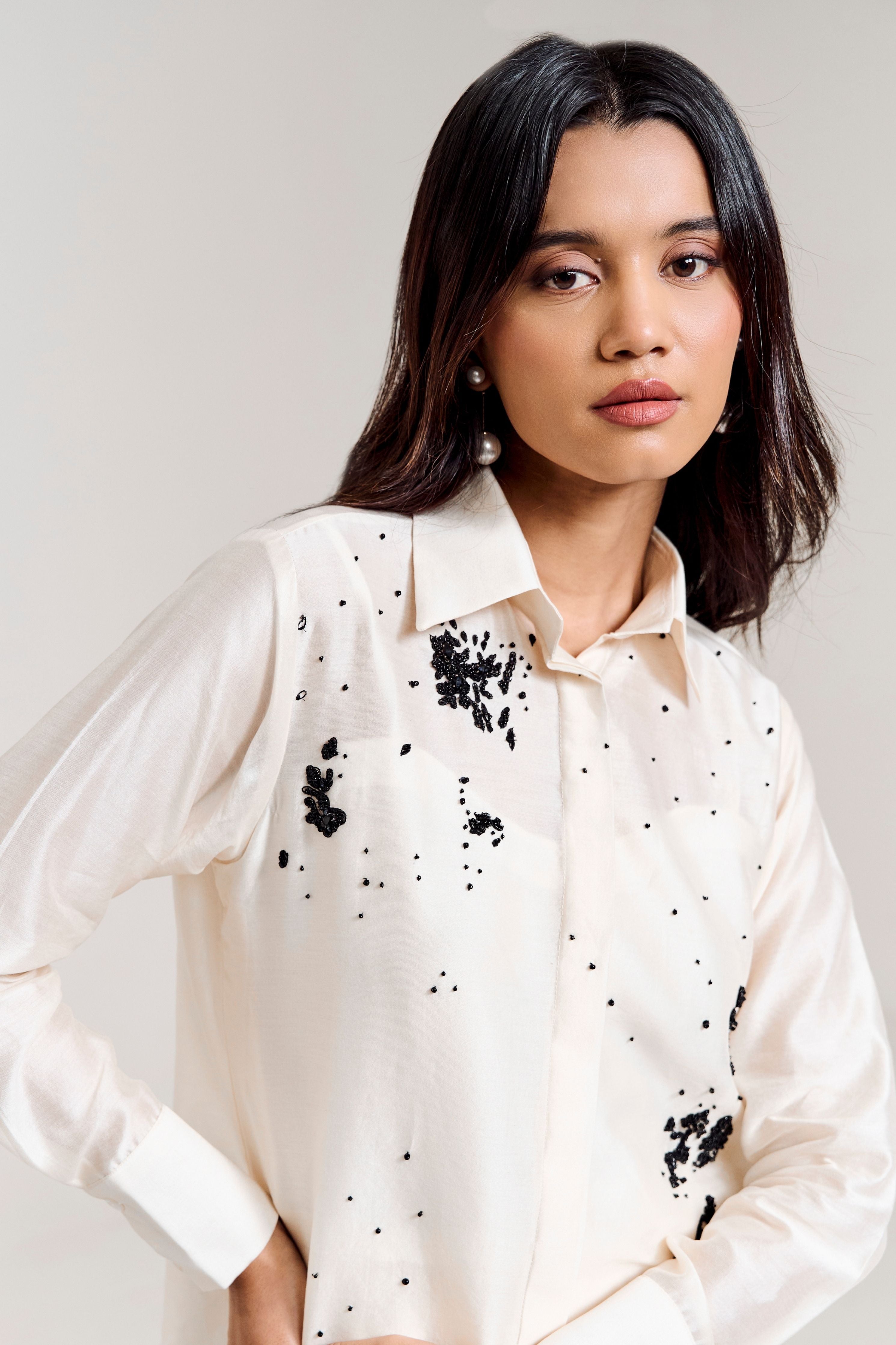White Scatter Skirt Coord