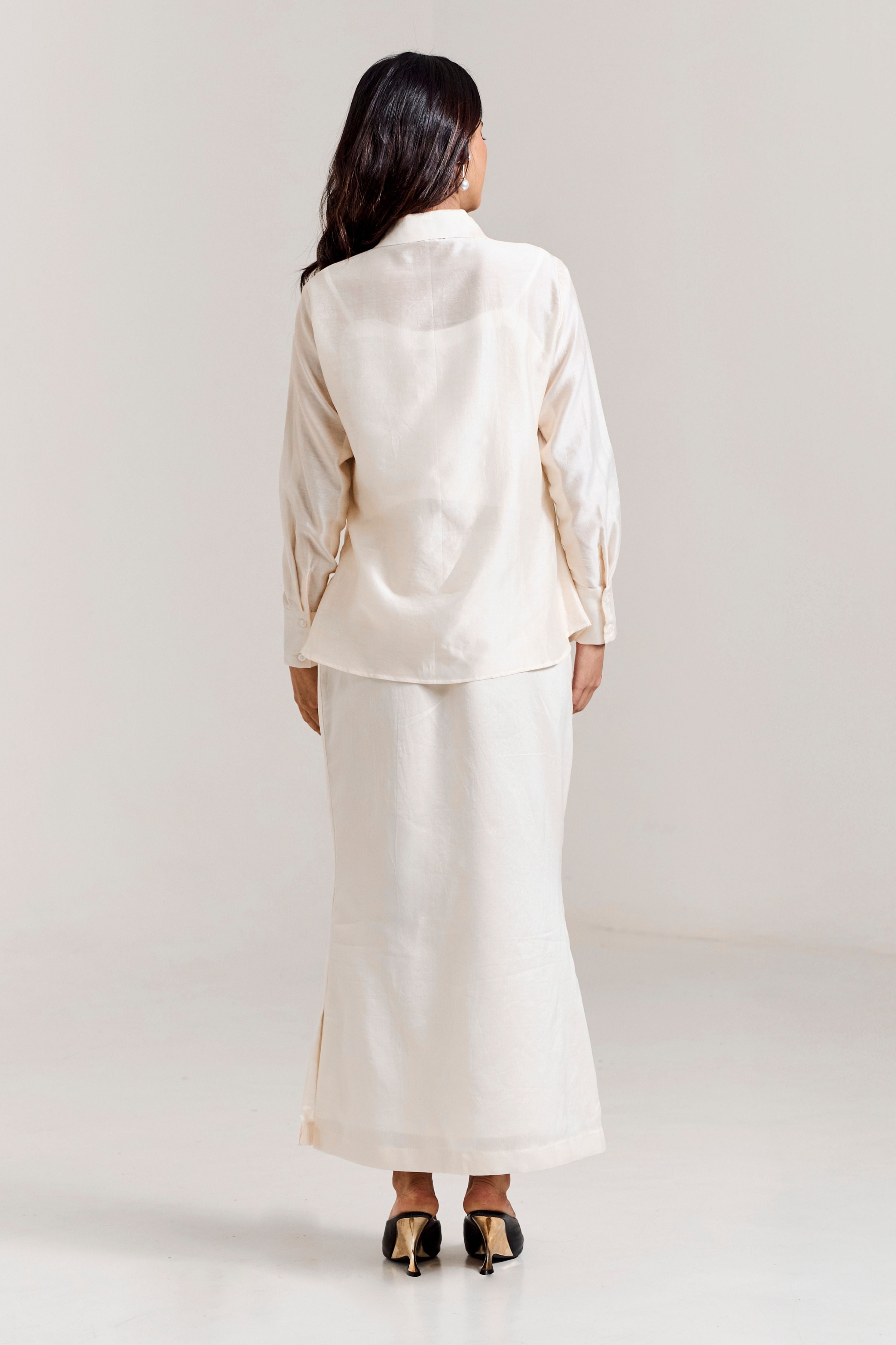 White Scatter Skirt Coord