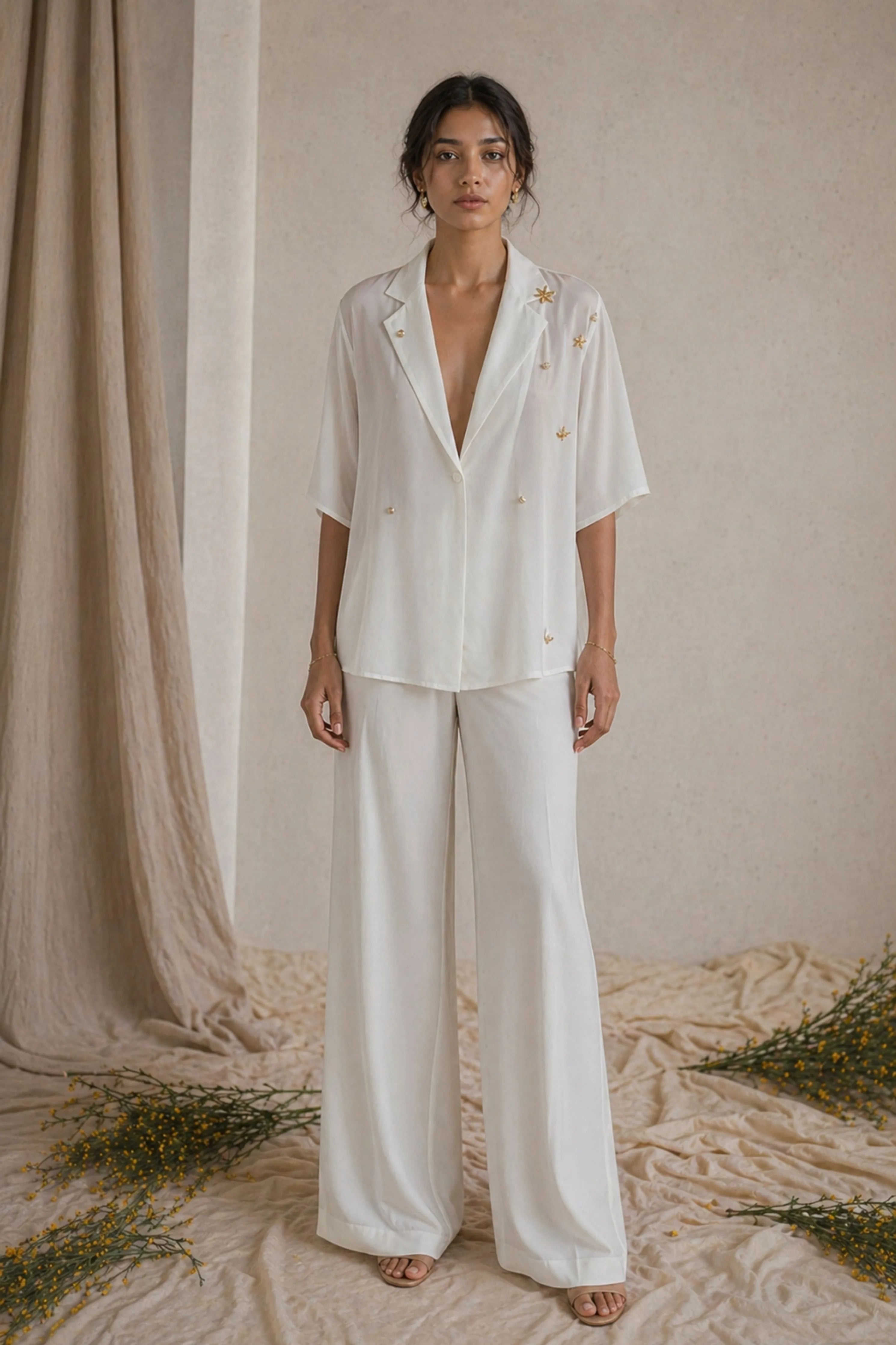 Lueur Silk Crepe Pants