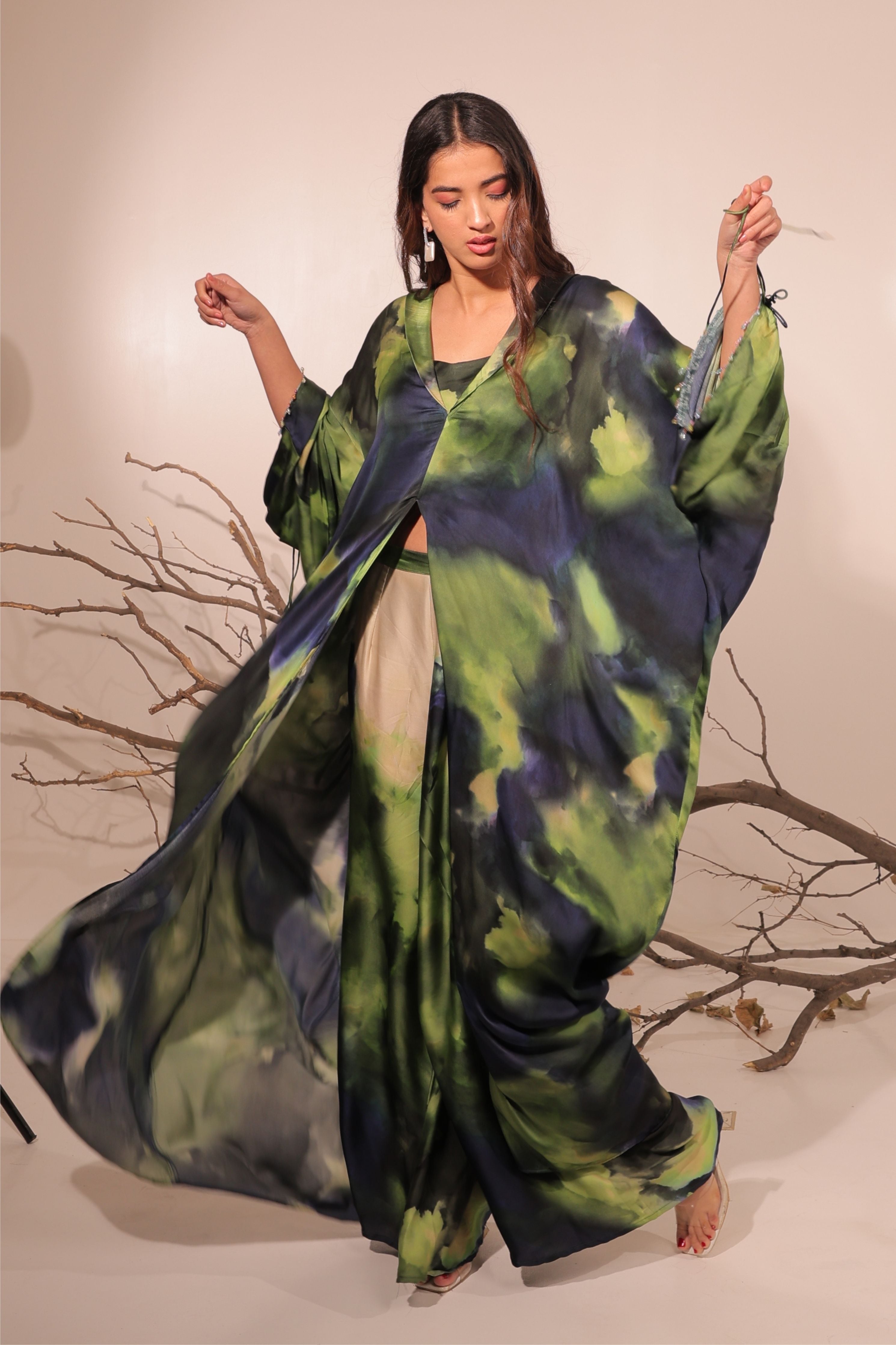 Jheel Long Kaftan Set