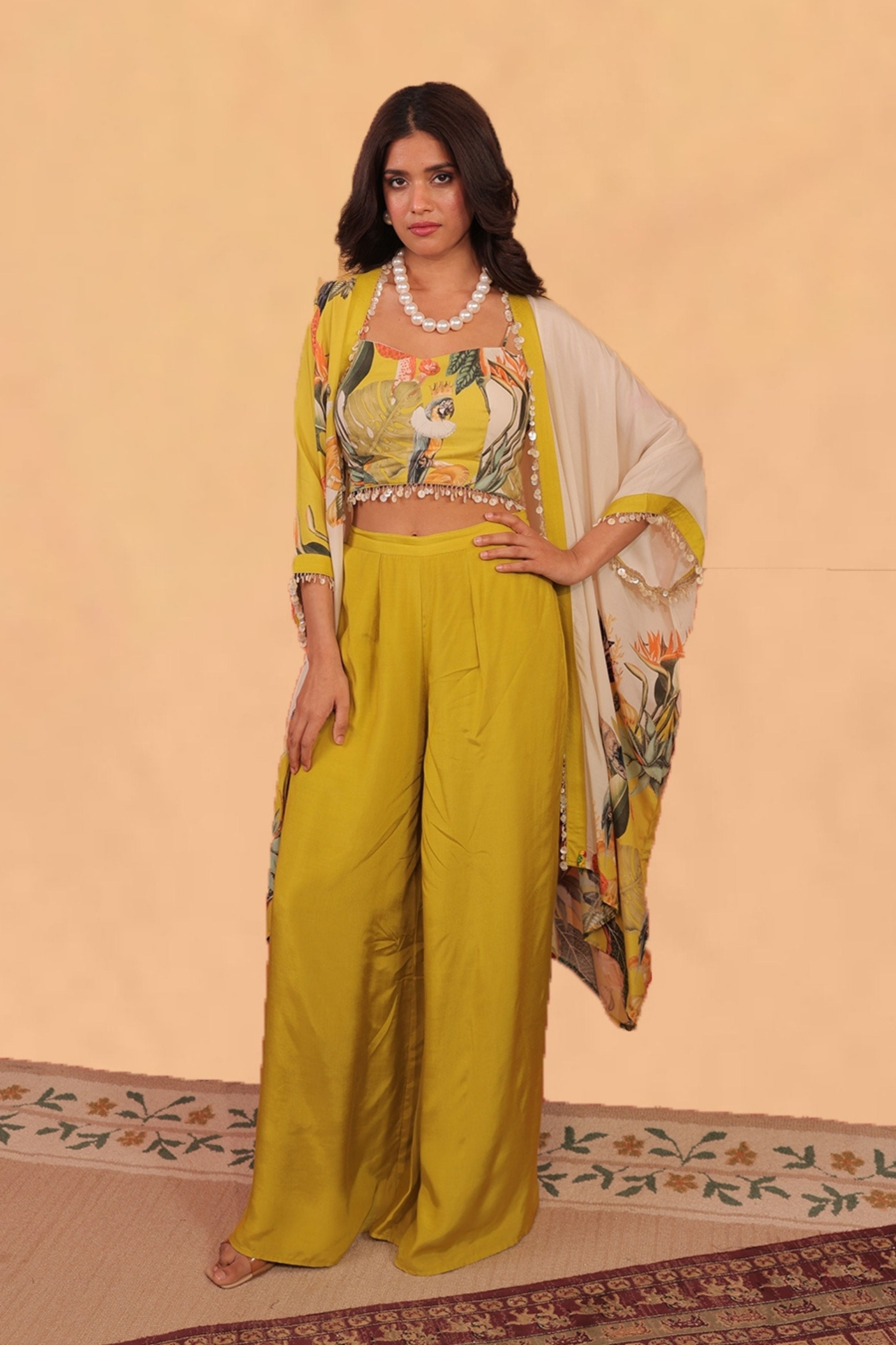 Kokum Sun Glow Shrug Co-Ord Set