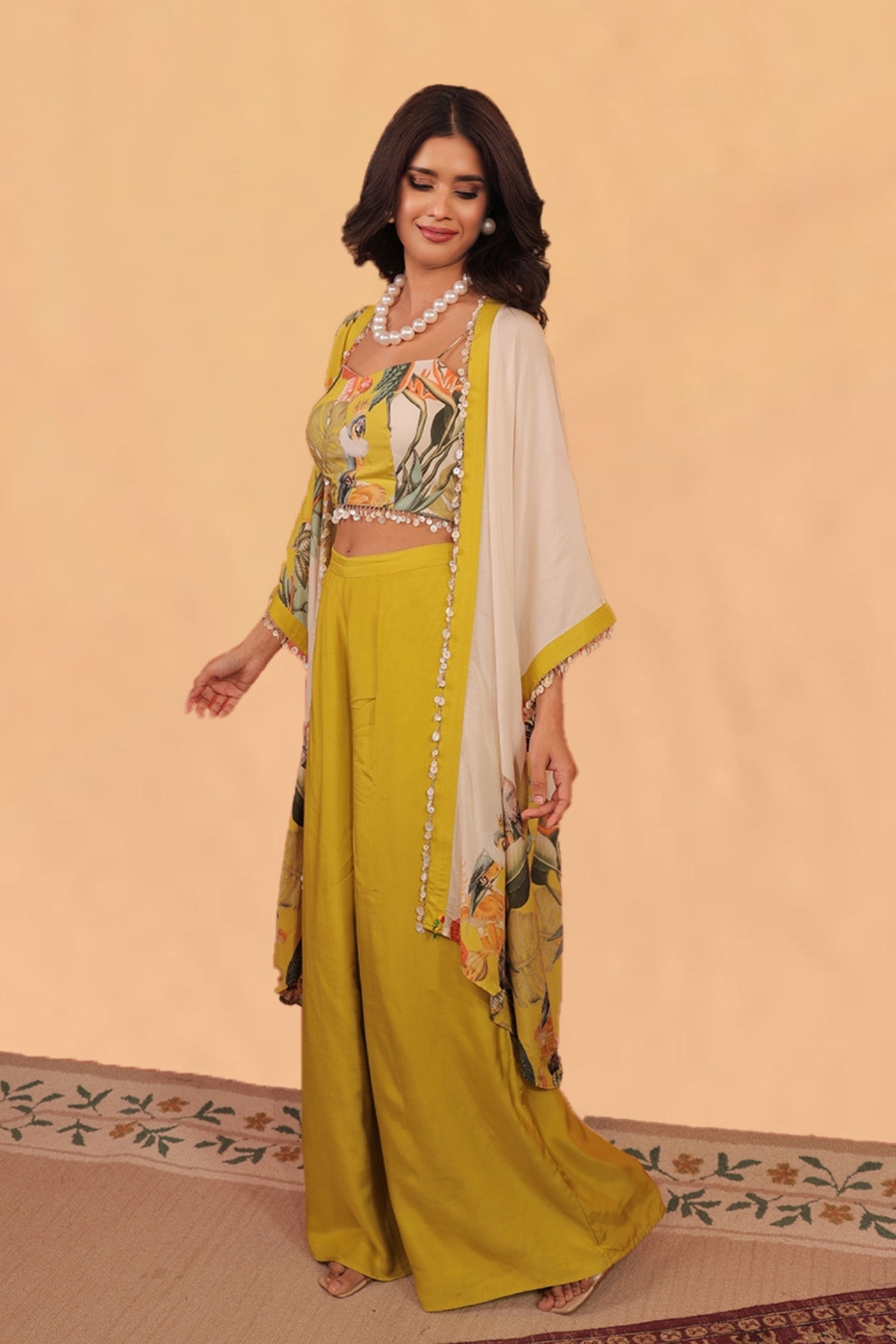 Kokum Sun Glow Shrug Co-Ord Set