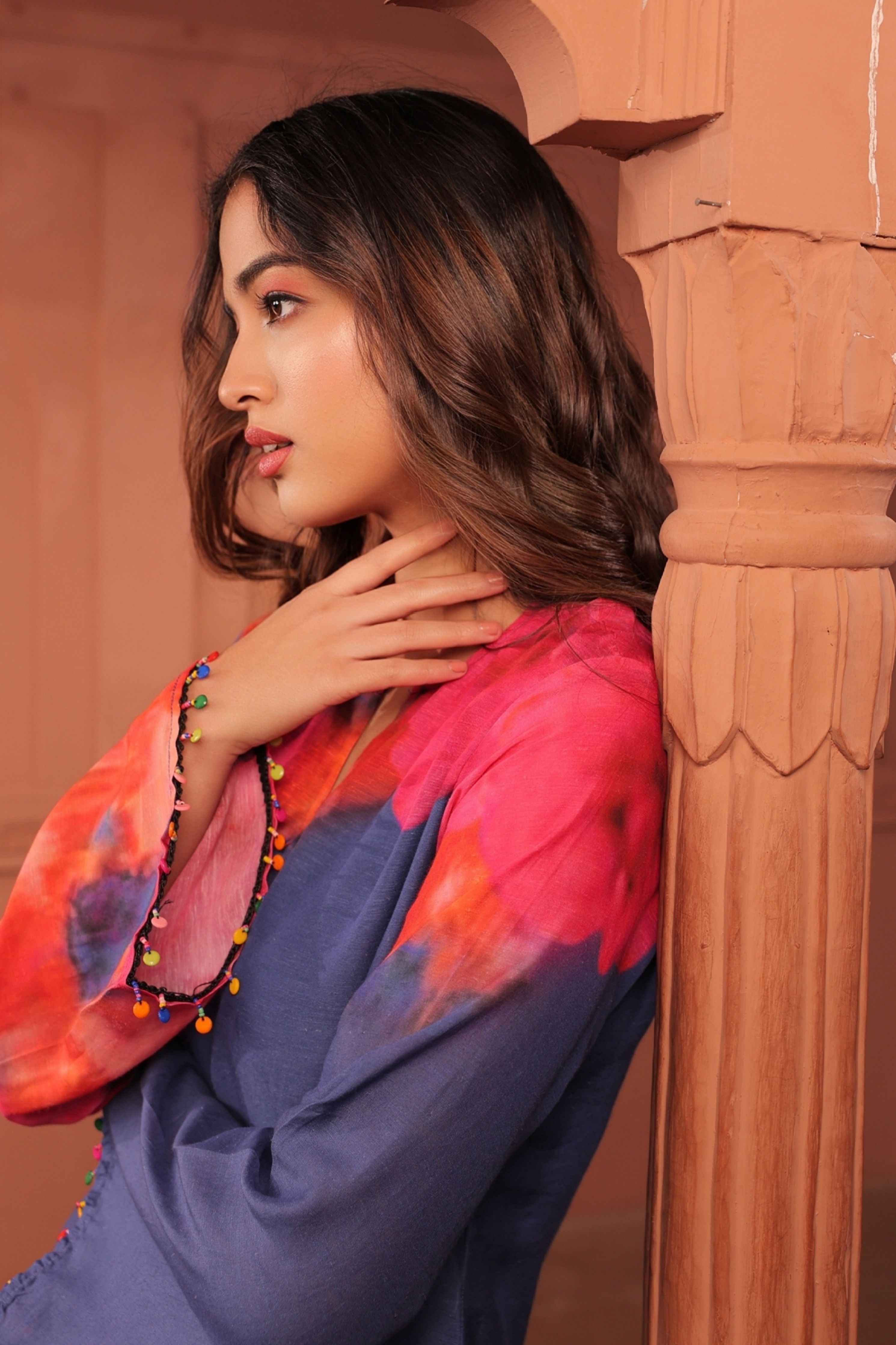 Blue Pankhudi A-Line Kurta Set
