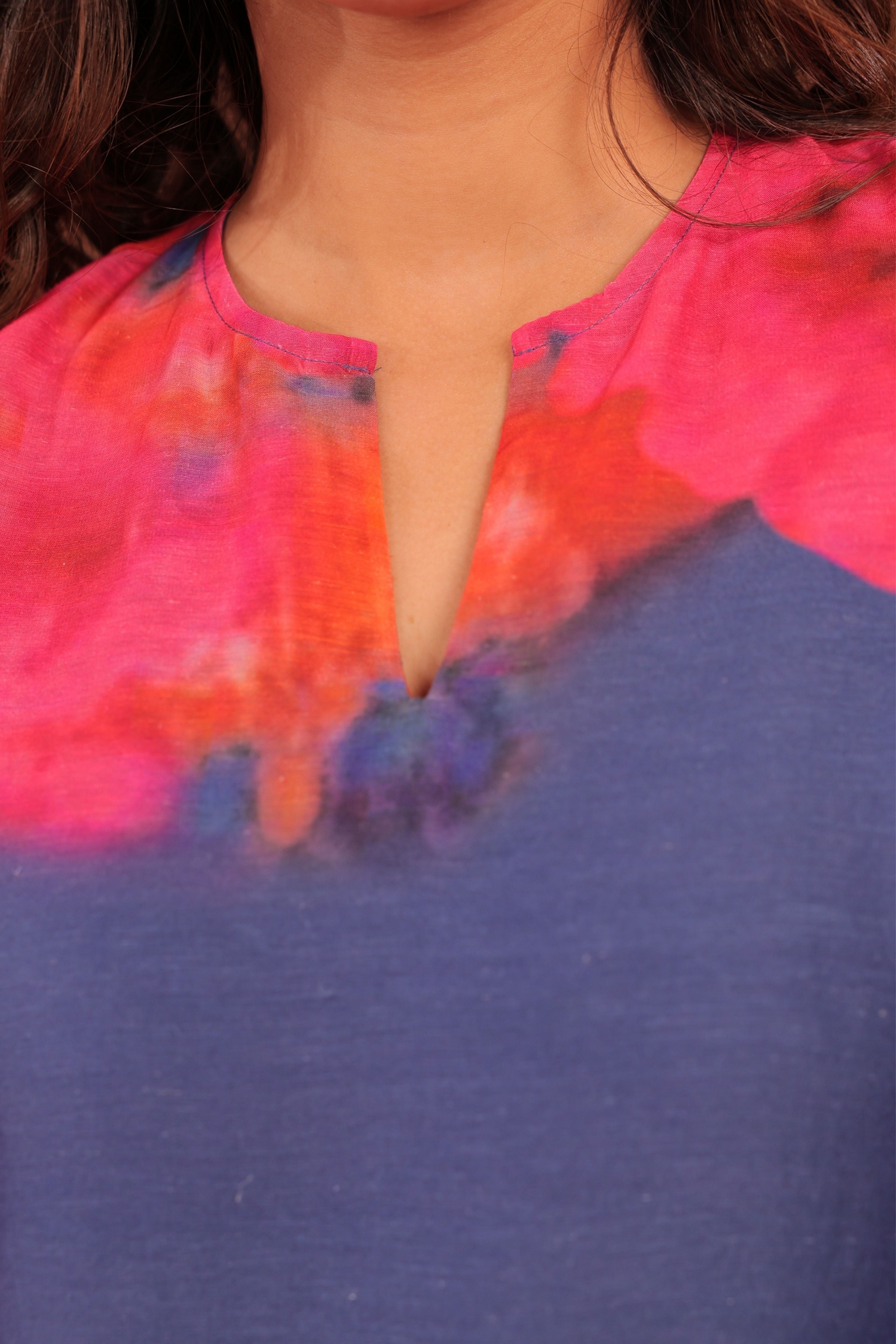 Blue Pankhudi A-Line Kurta Set