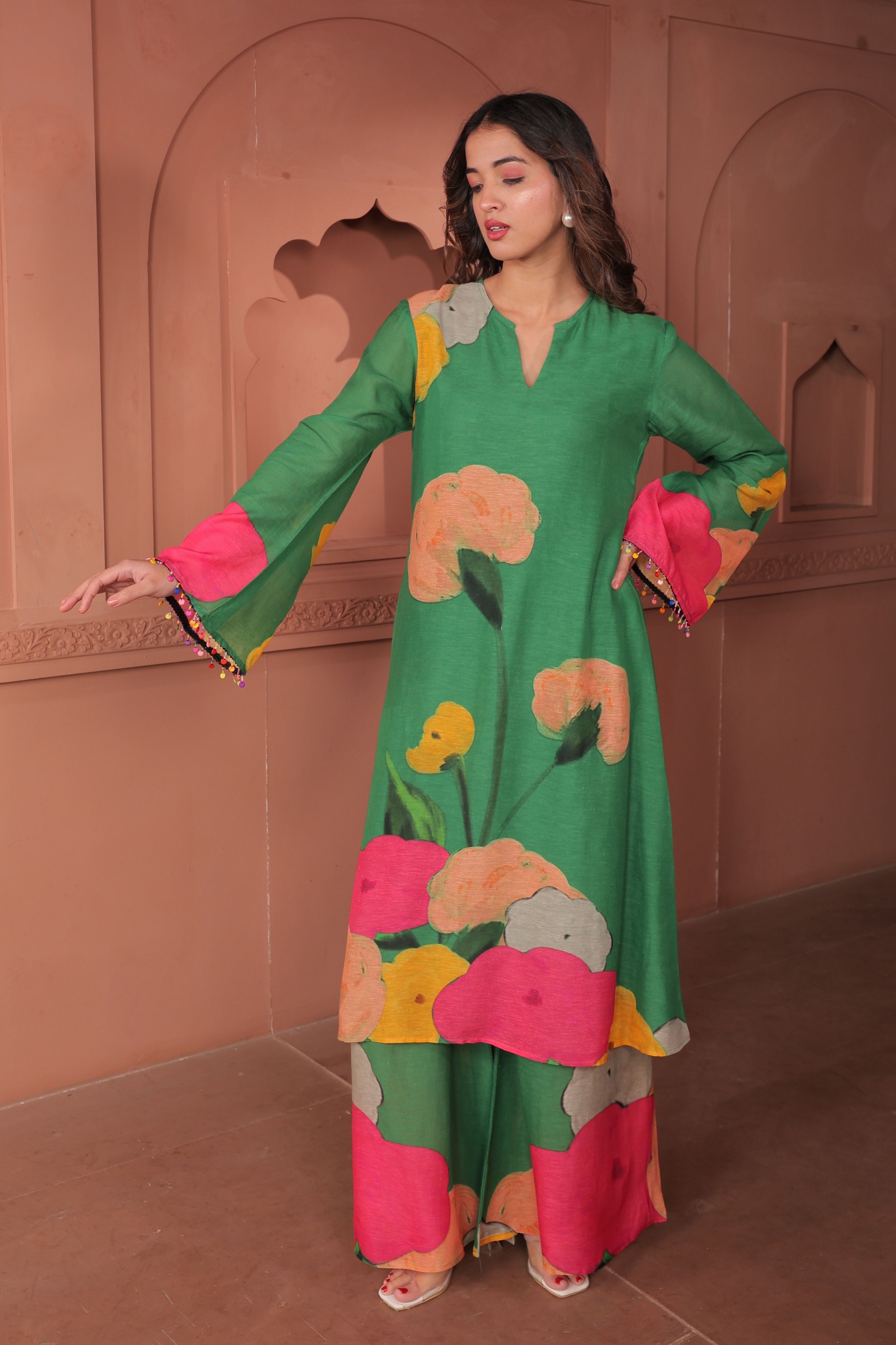 Pankhudi A-Line Kurta Set