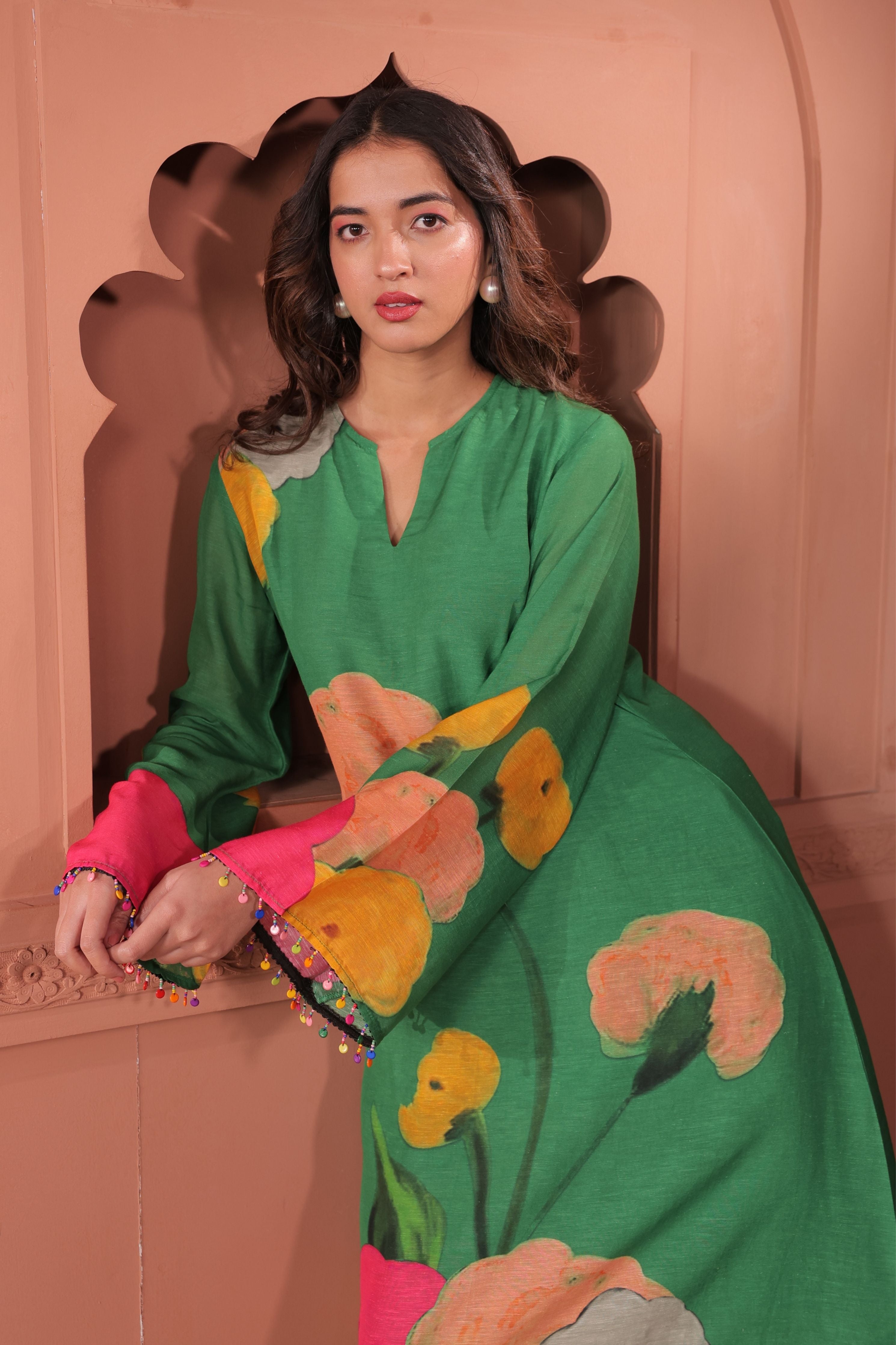 Pankhudi A-Line Kurta Set