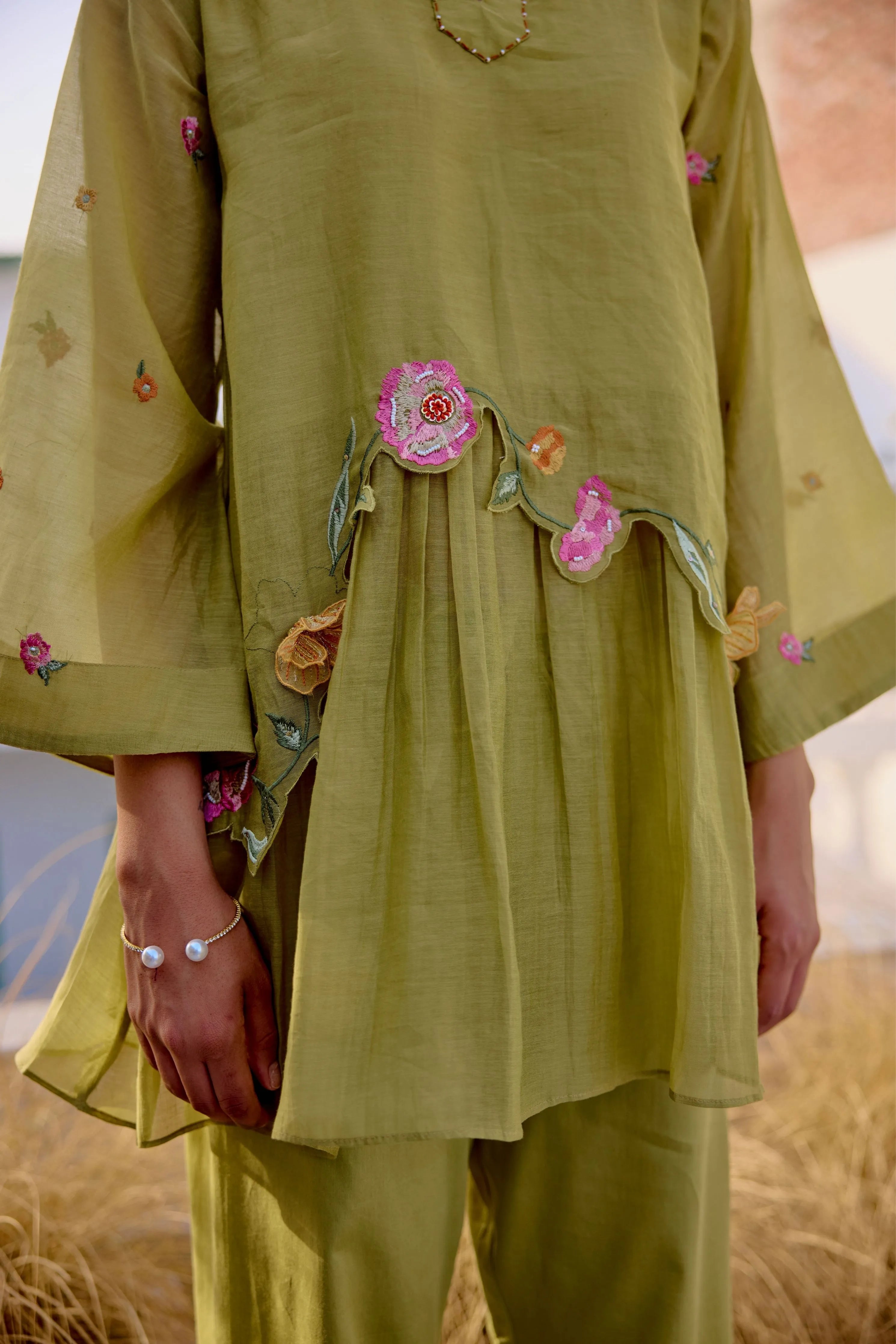 Green Petal Path Co-Ord Set