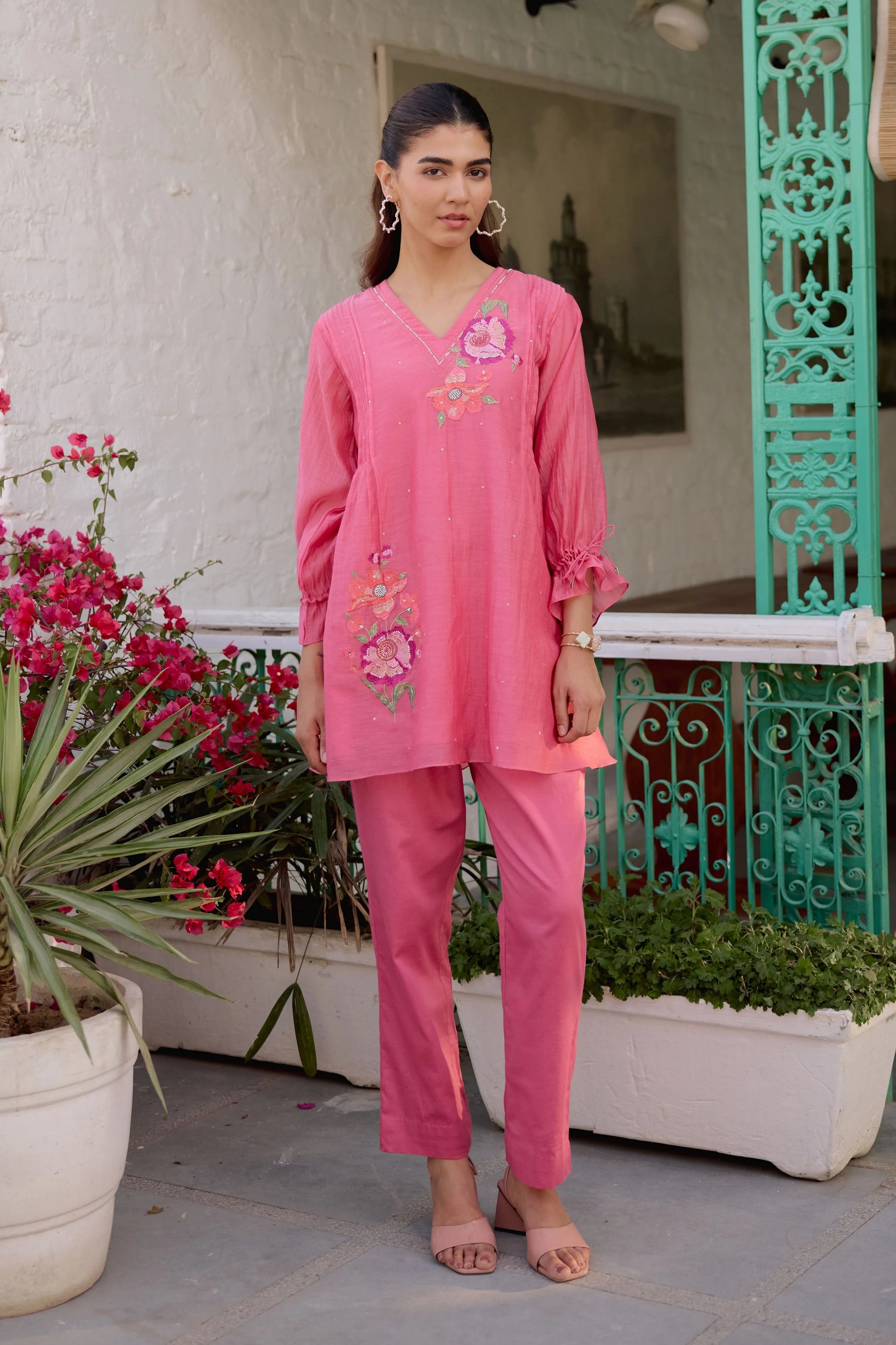 Pink Sweet Rose Co-Ord Set