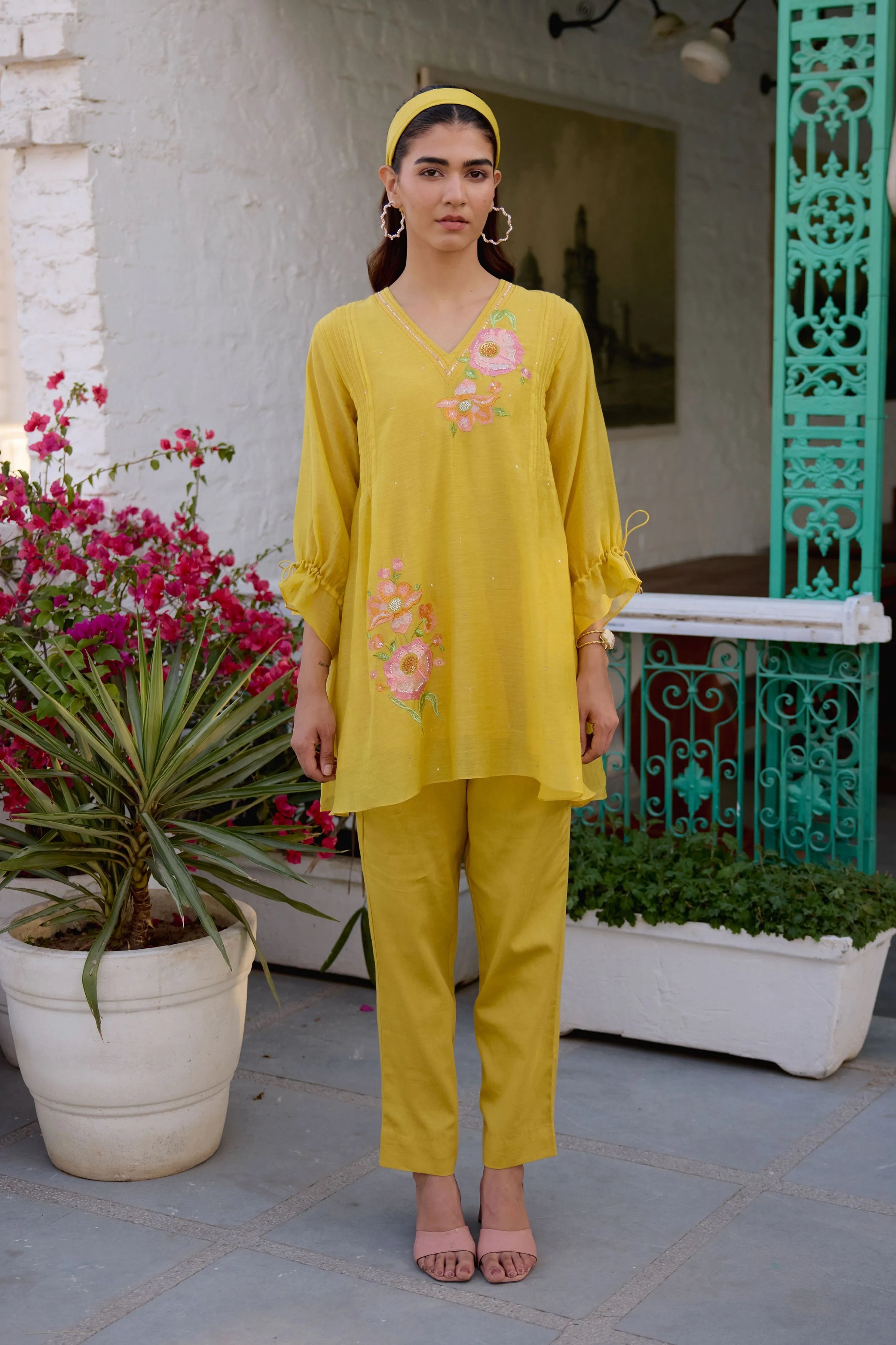 Yellow Sweet Rose Co-Ord Set