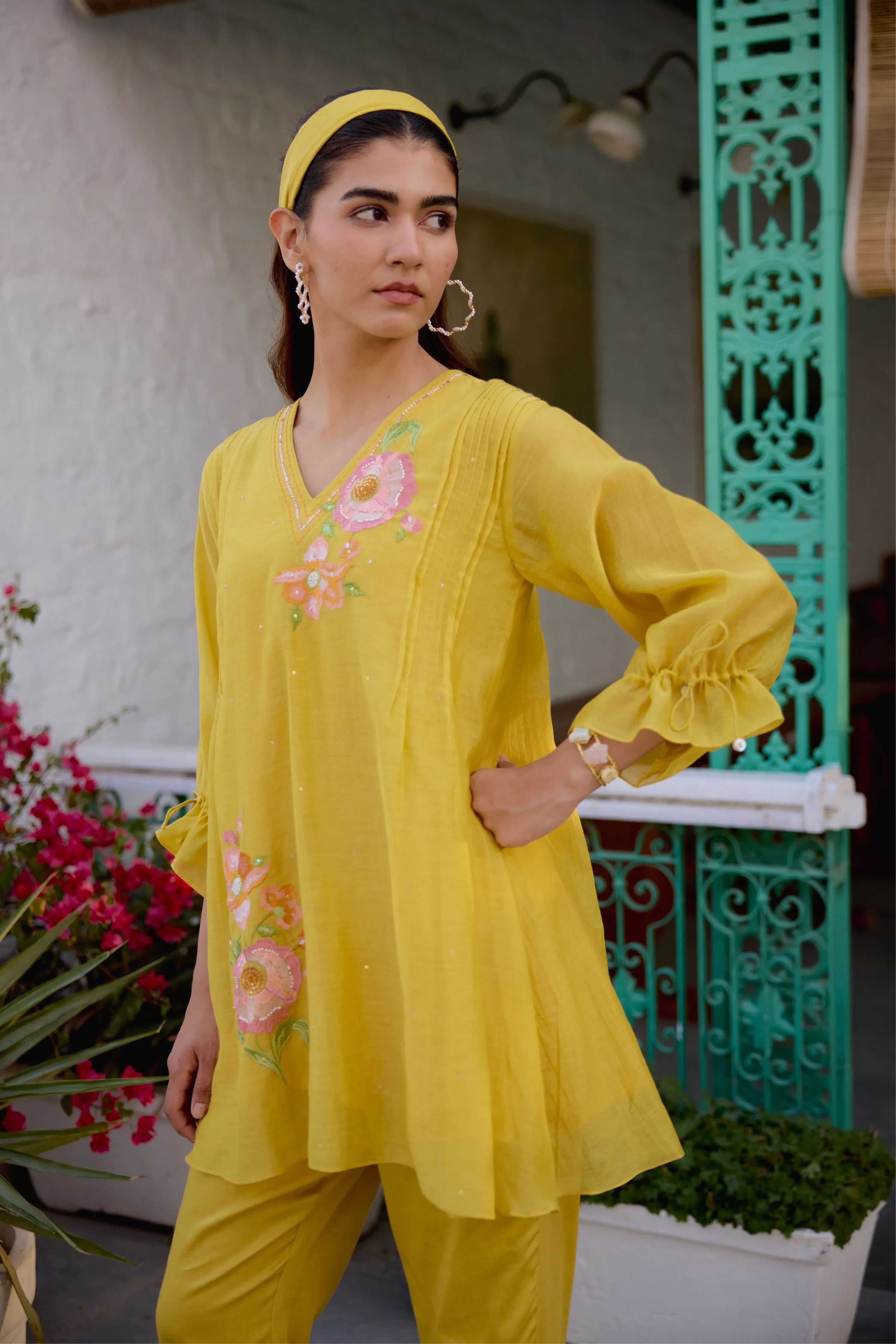 Yellow Sweet Rose Co-Ord Set