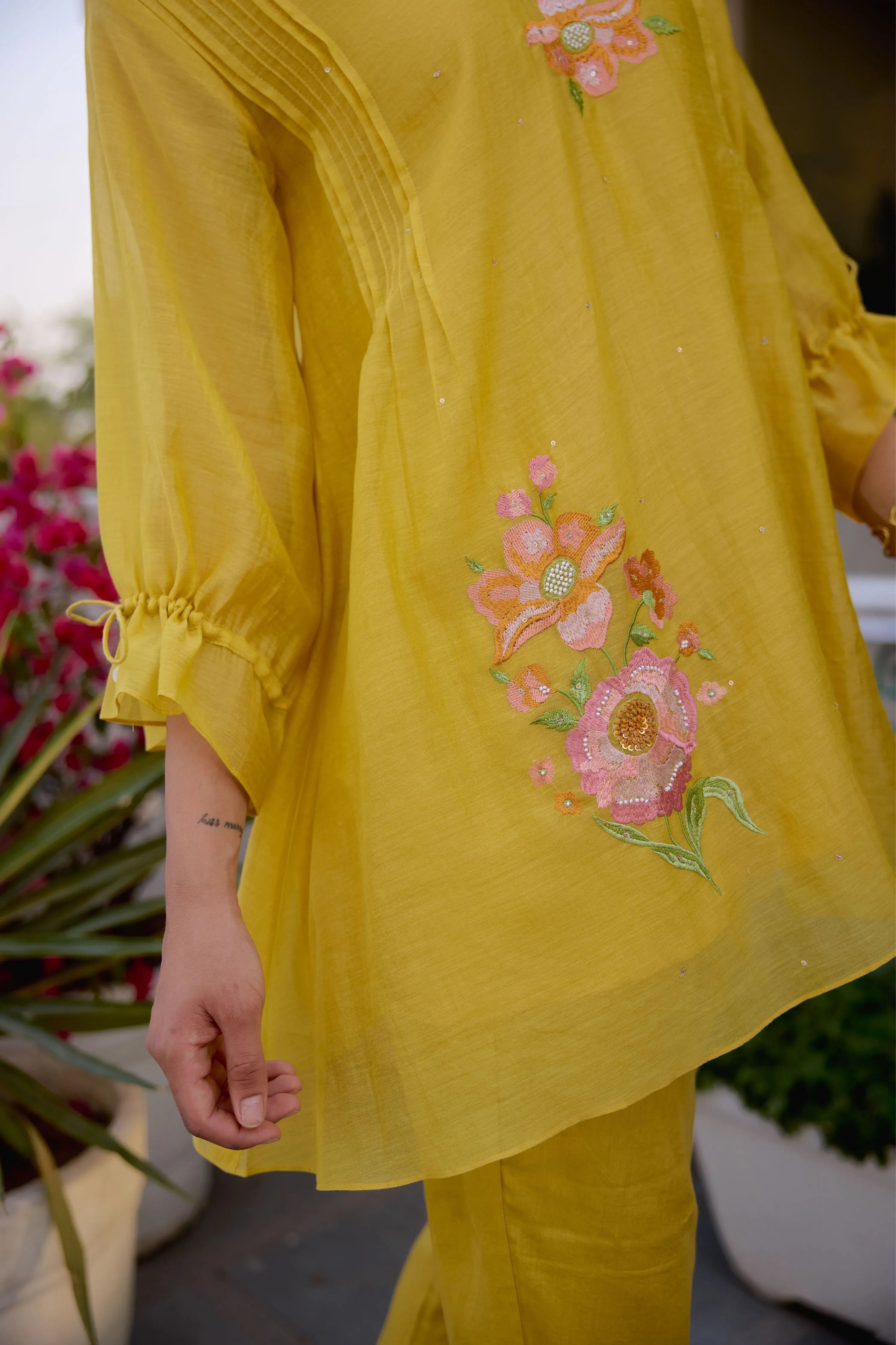 Yellow Sweet Rose Co-Ord Set