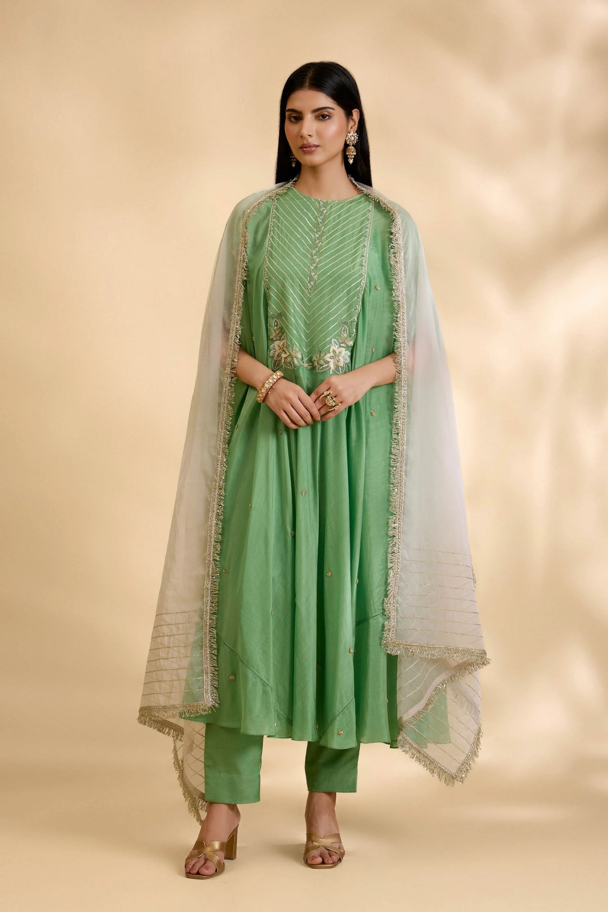 Panna Sitara Anarkali Set