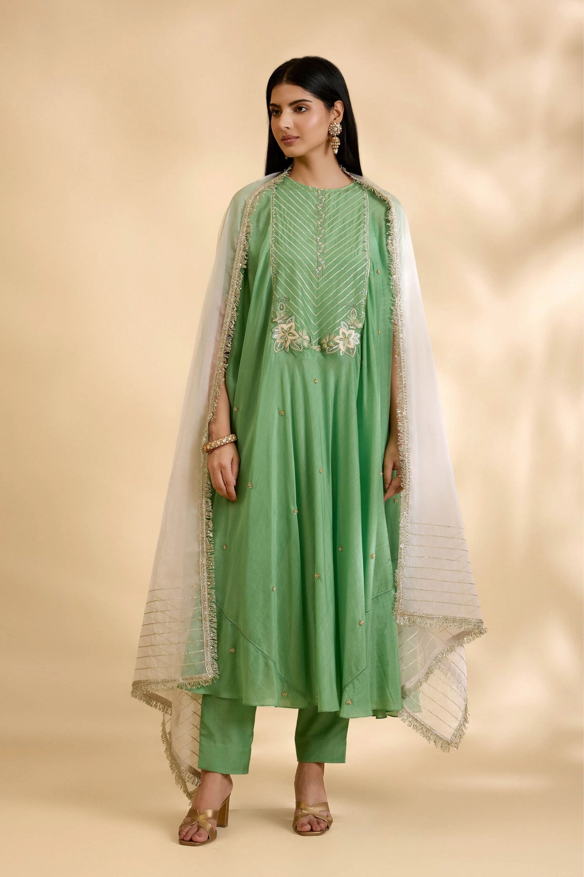Panna Sitara Anarkali Set