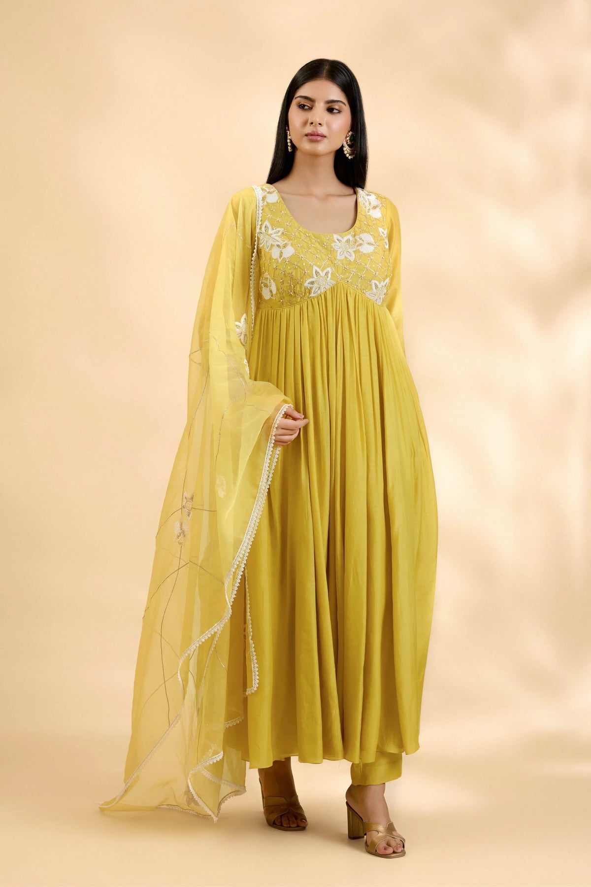 Kesar Nargis Anarkali Set