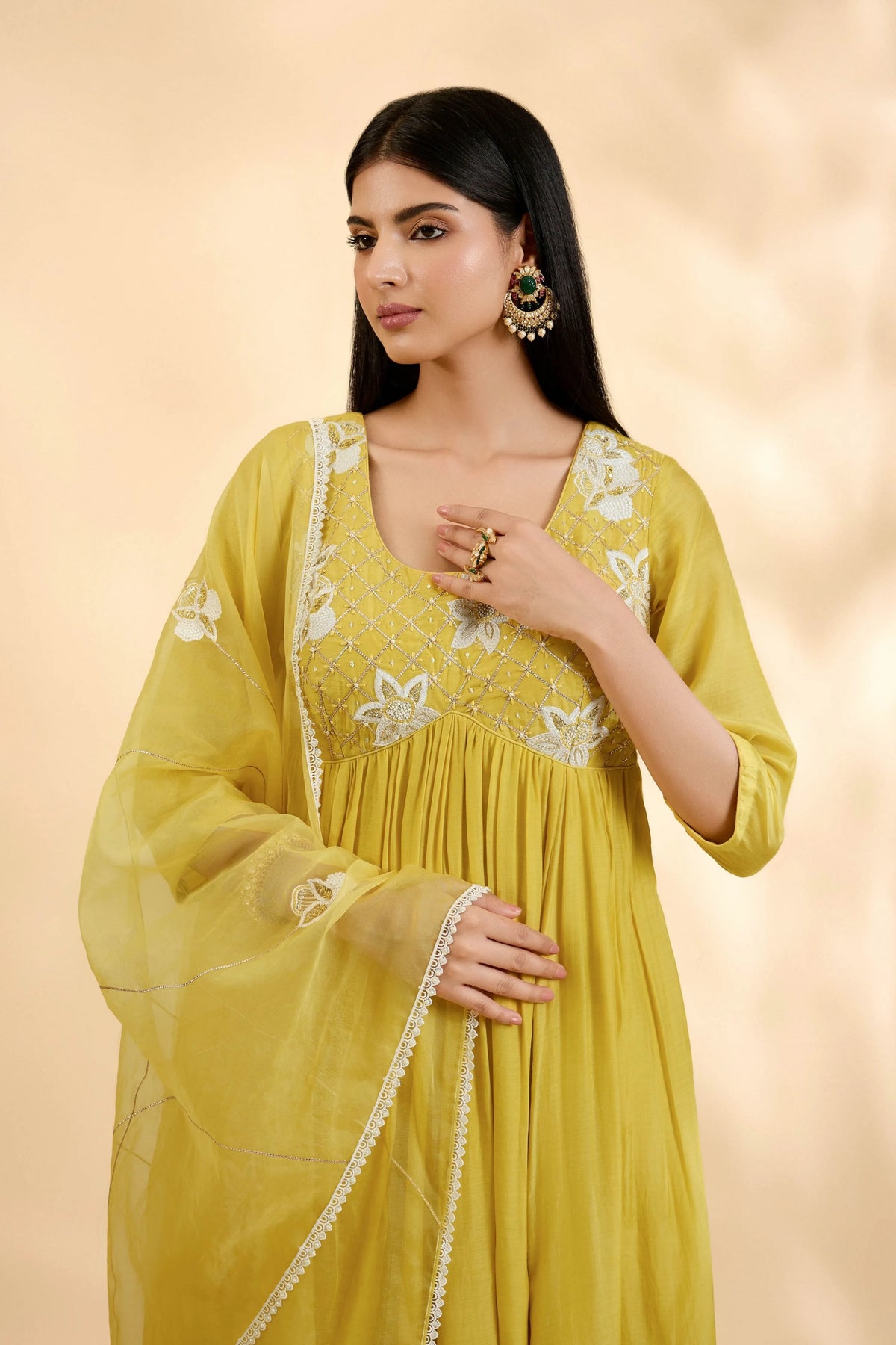 Kesar Nargis Anarkali Set