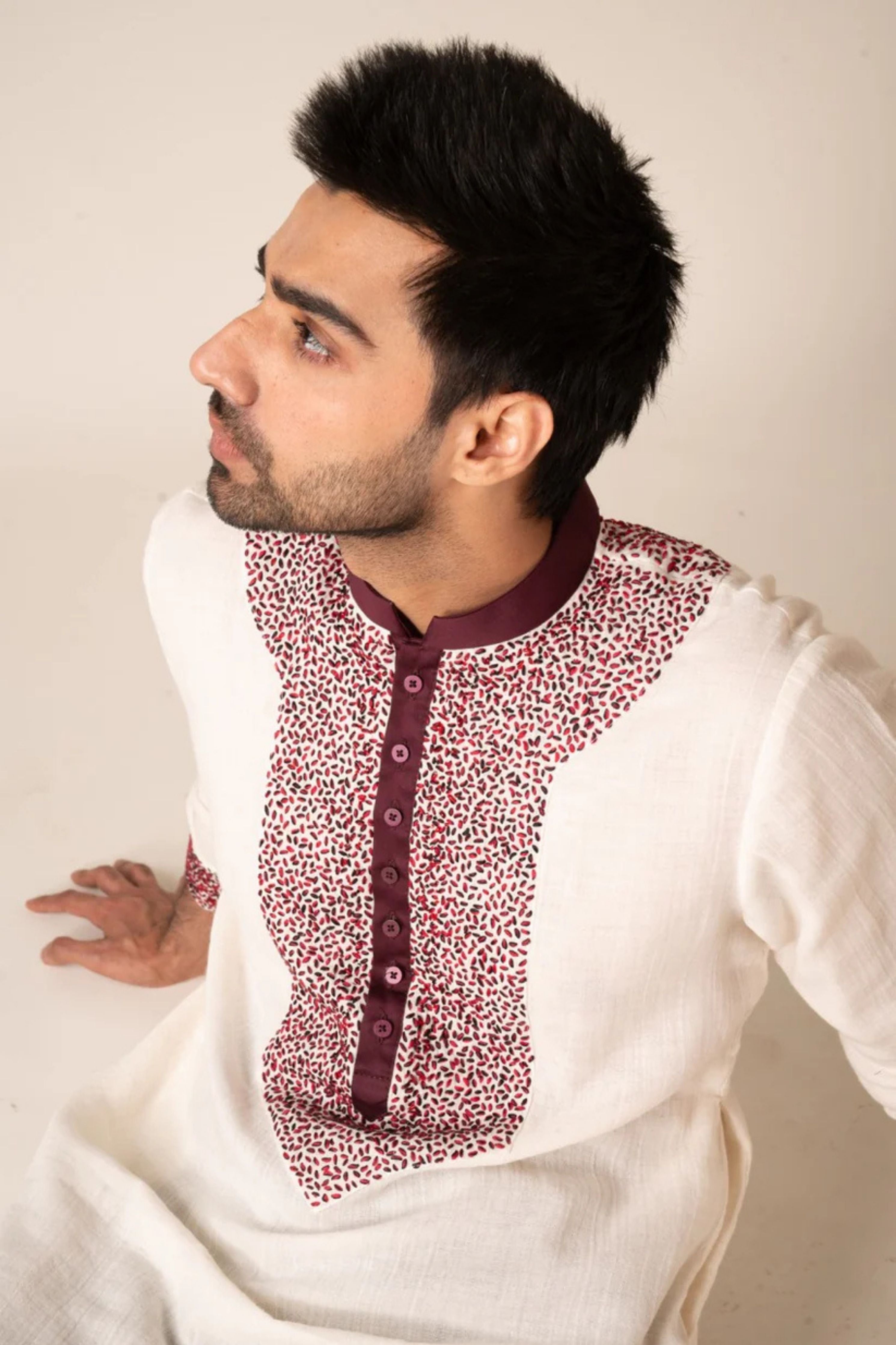 Scatter Yoke N Cuff Kurta Set