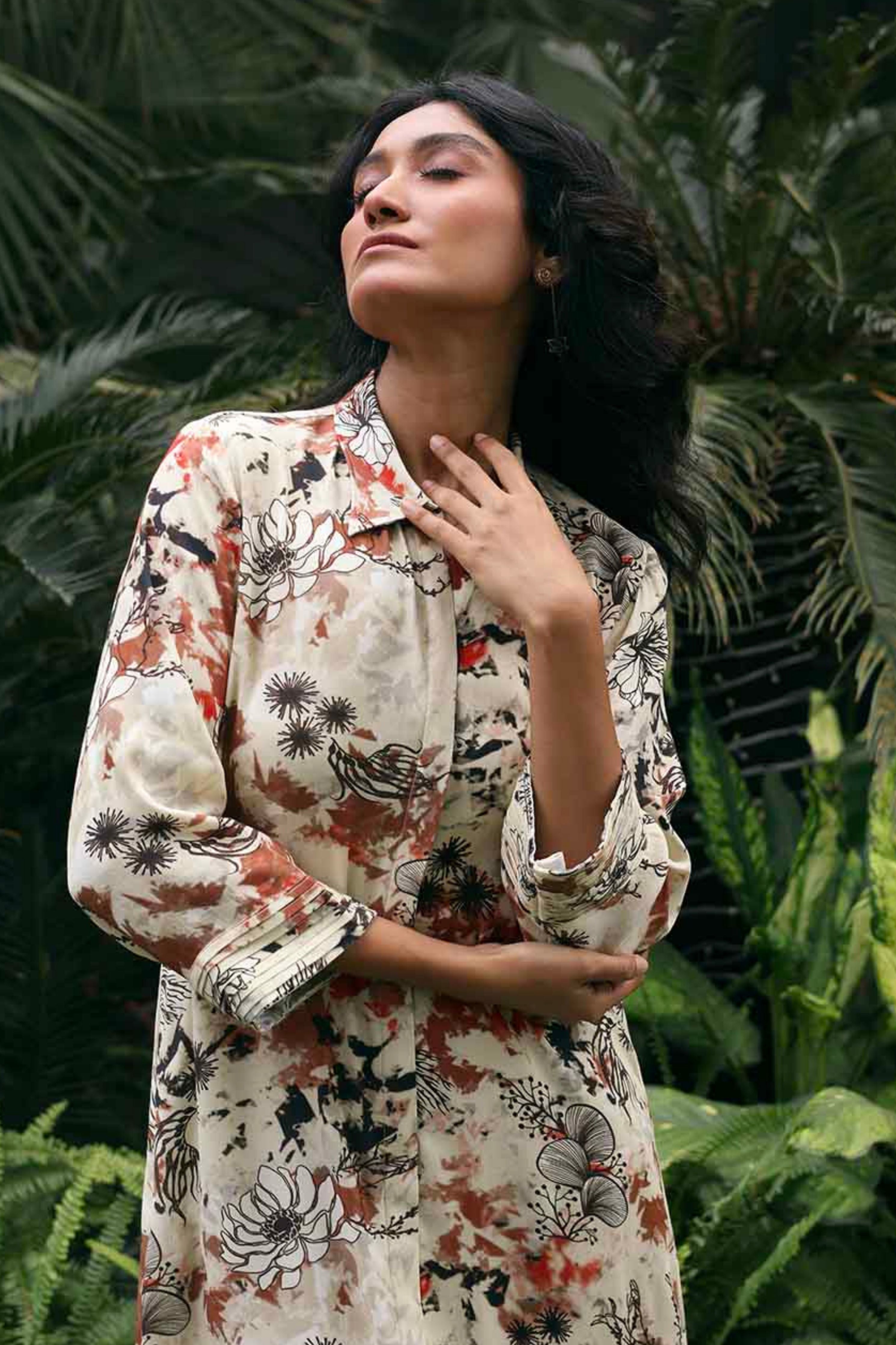 Seagrass  Long Shirt Dress