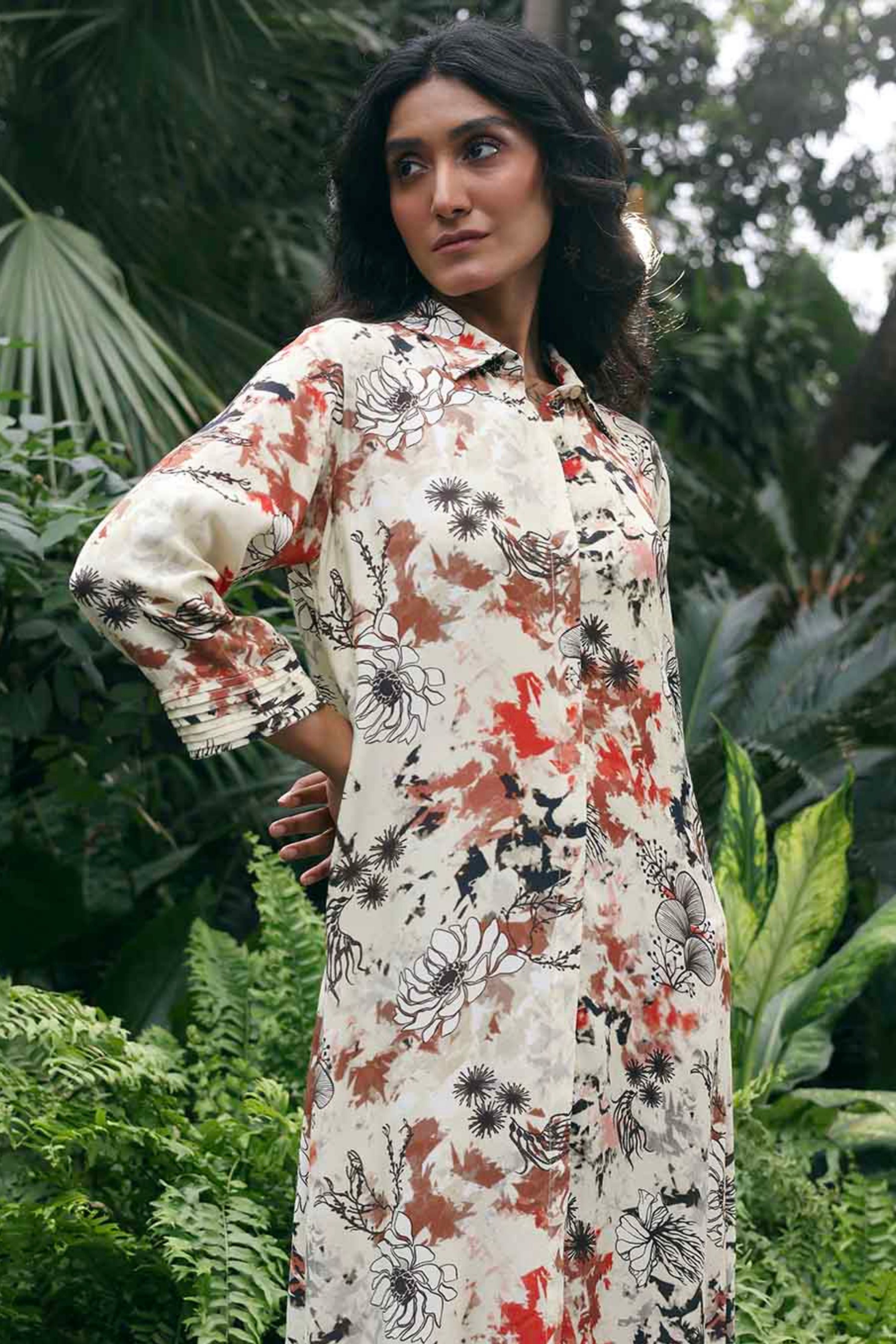 Seagrass  Long Shirt Dress