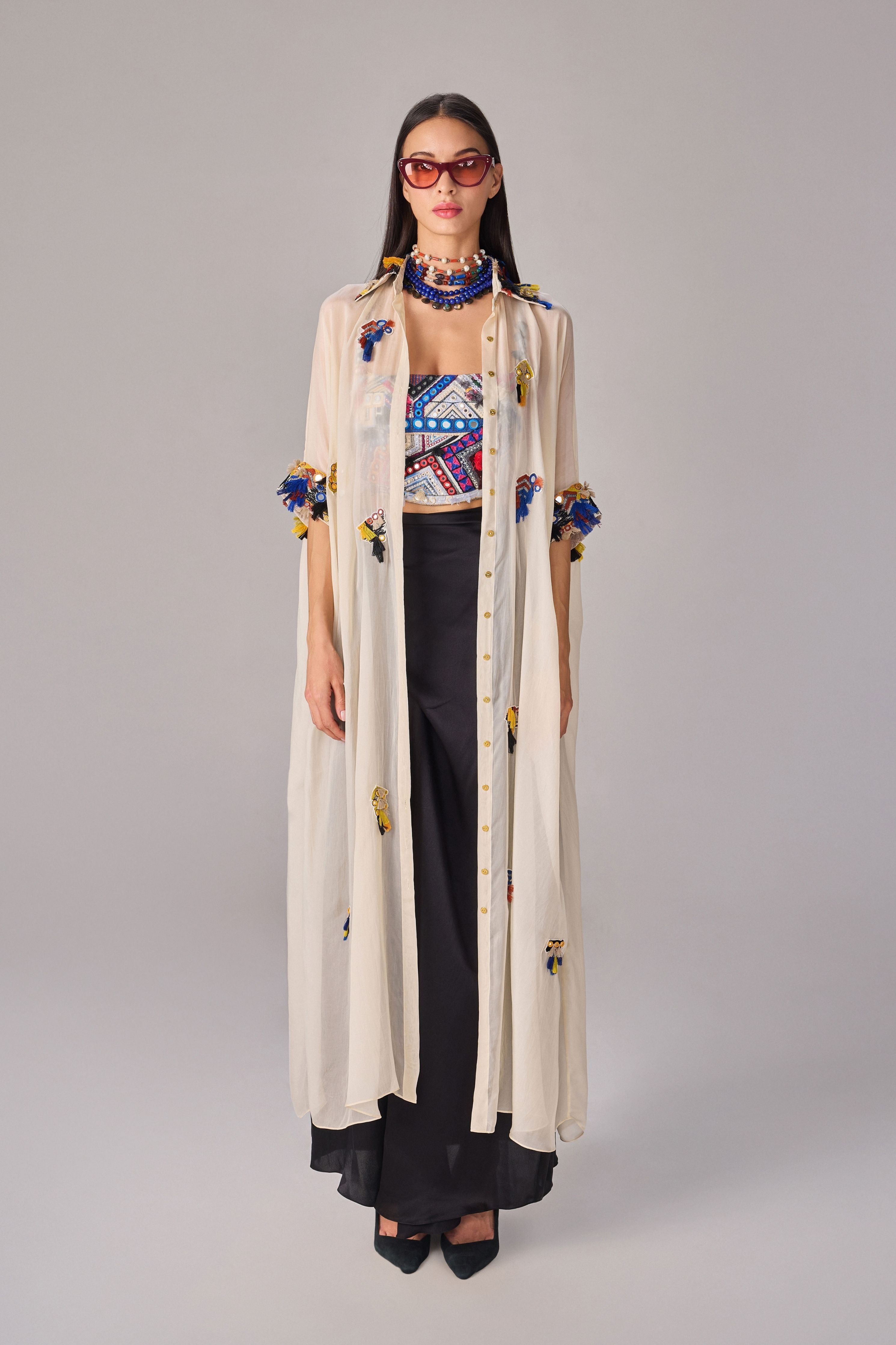 Emilia Shirt Cape Set