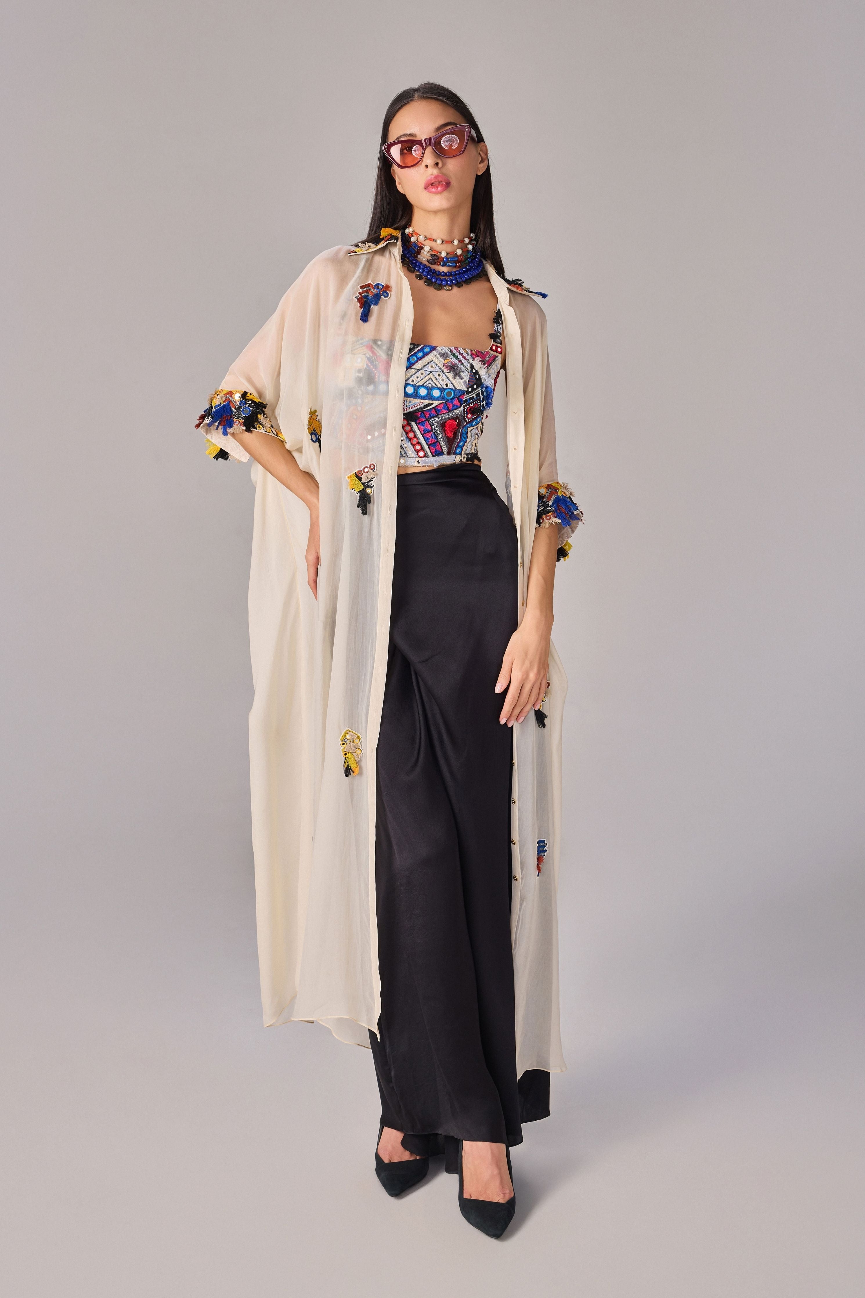 Emilia Shirt Cape Set