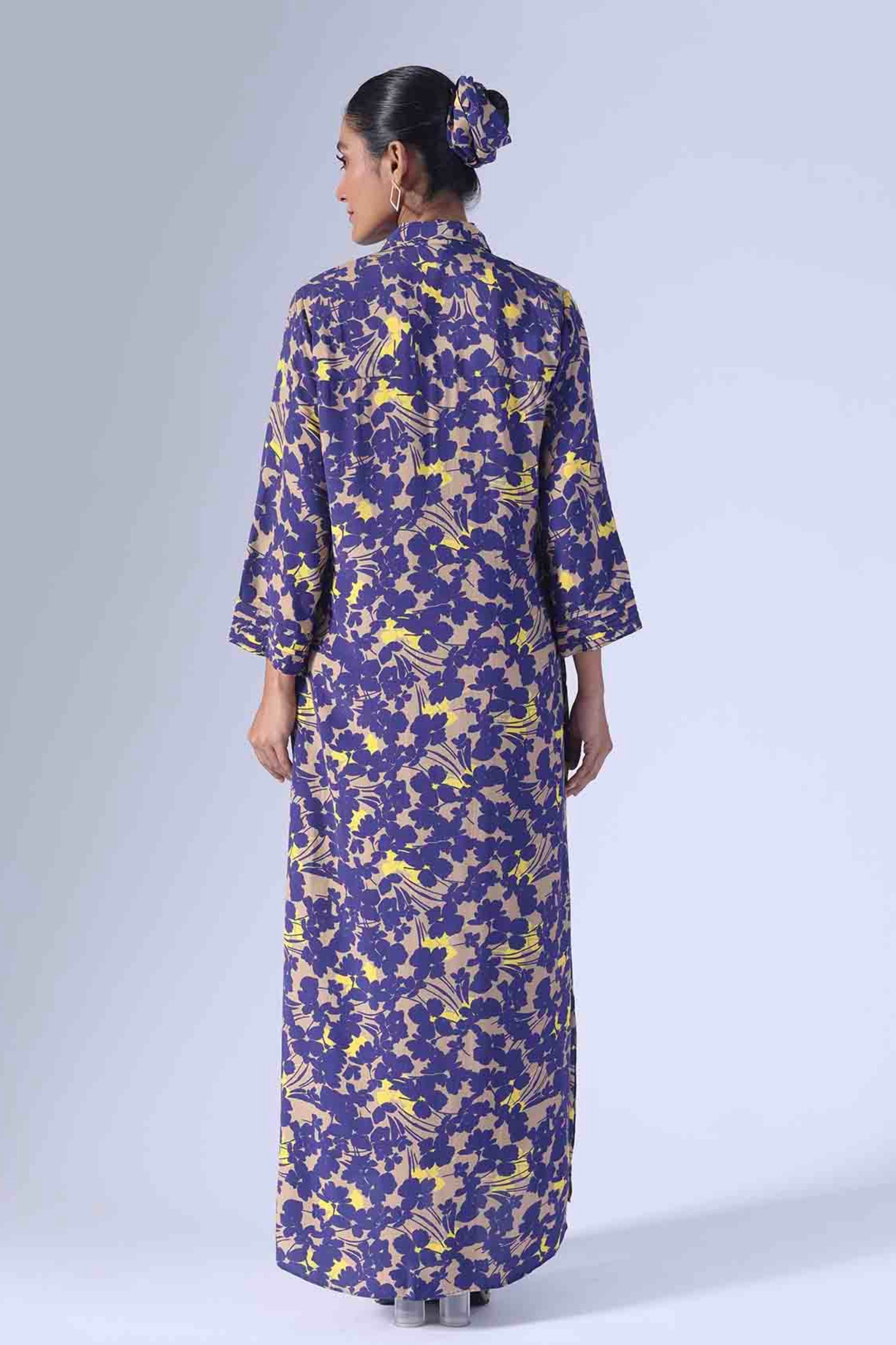 Spring Navy Long Dress