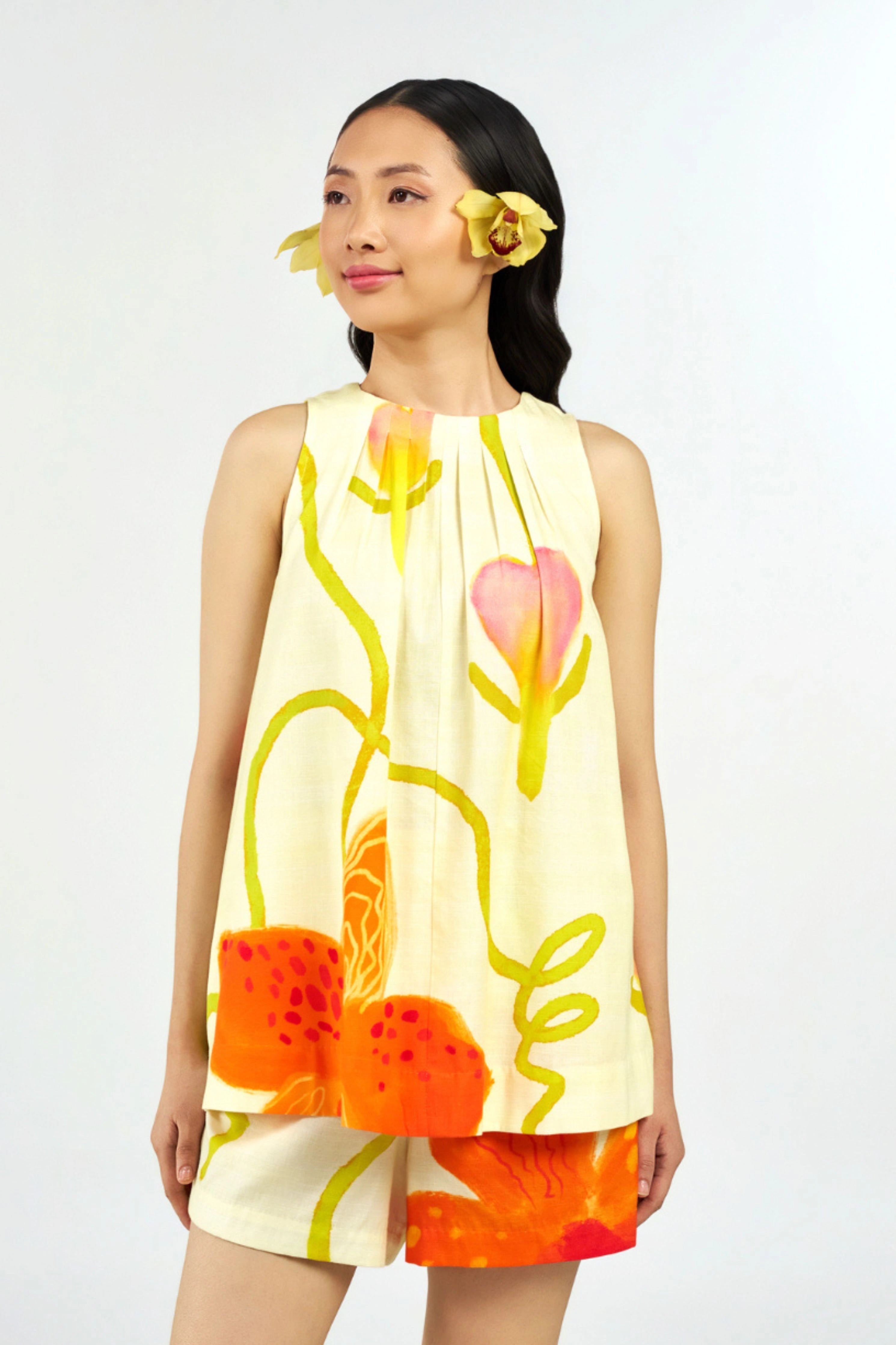 Tiger Orchid Top - Short SET