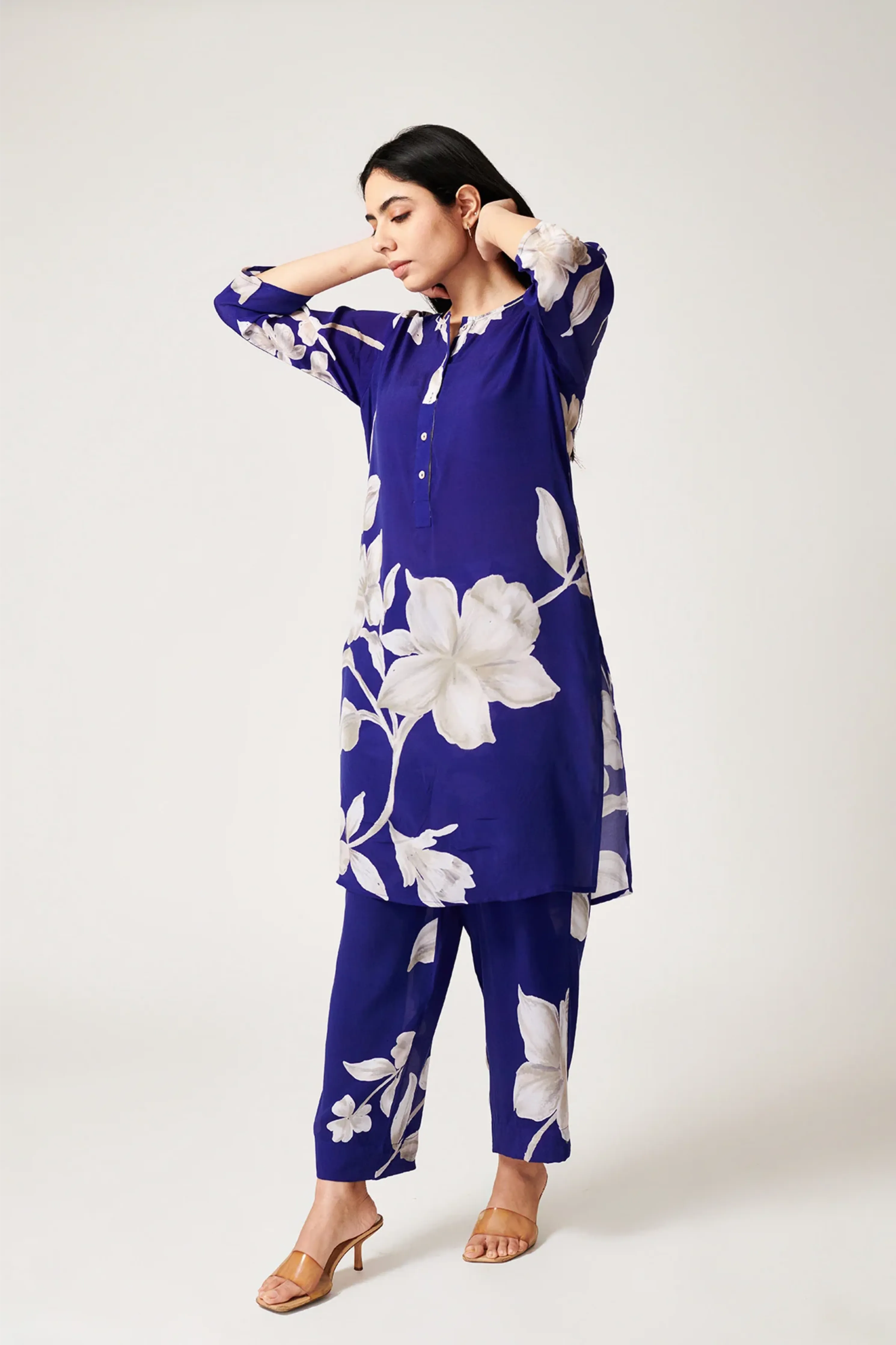 Jasmine Blue Short Kurta Set