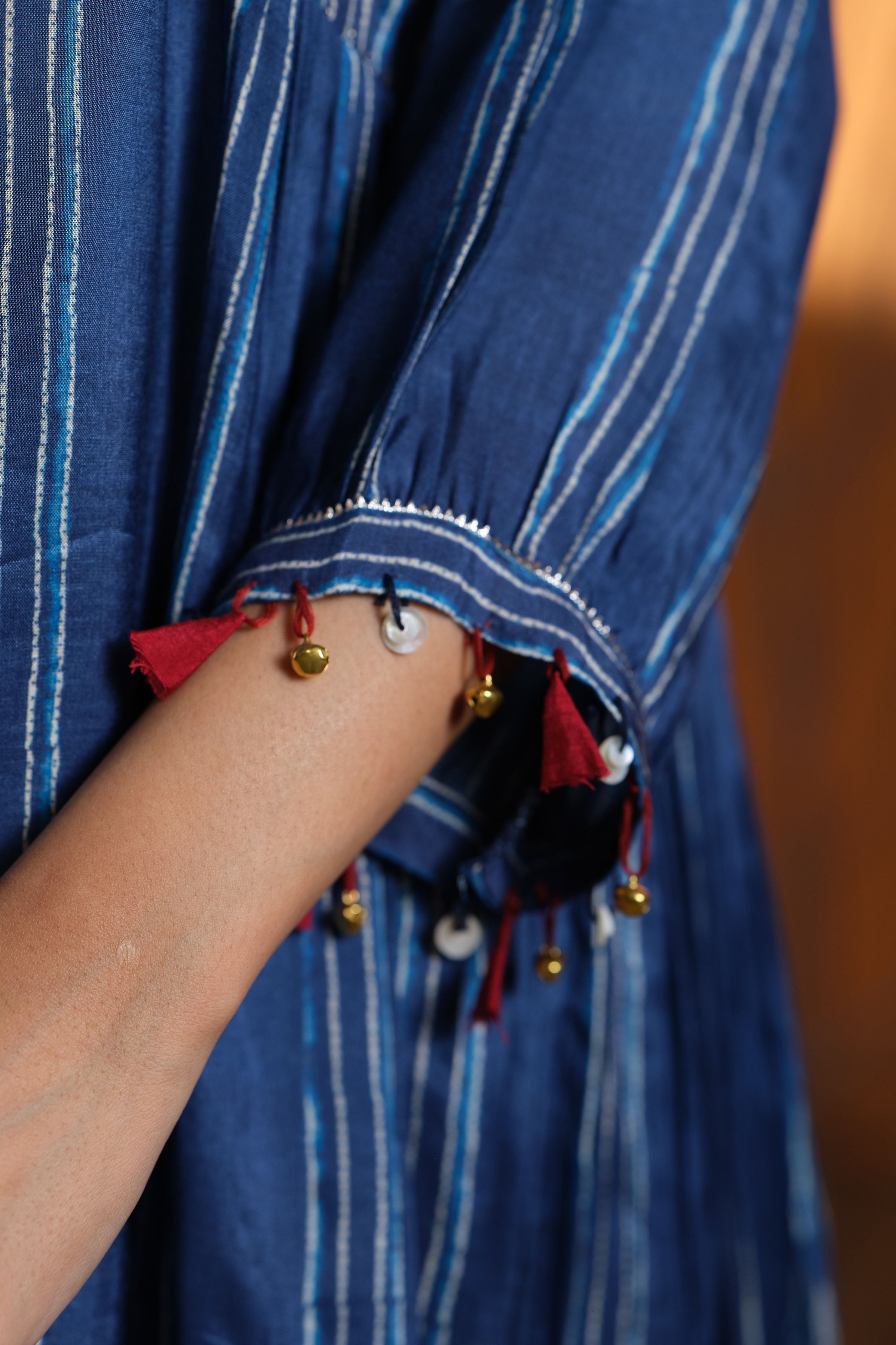 Blue Shibori Kurta Set