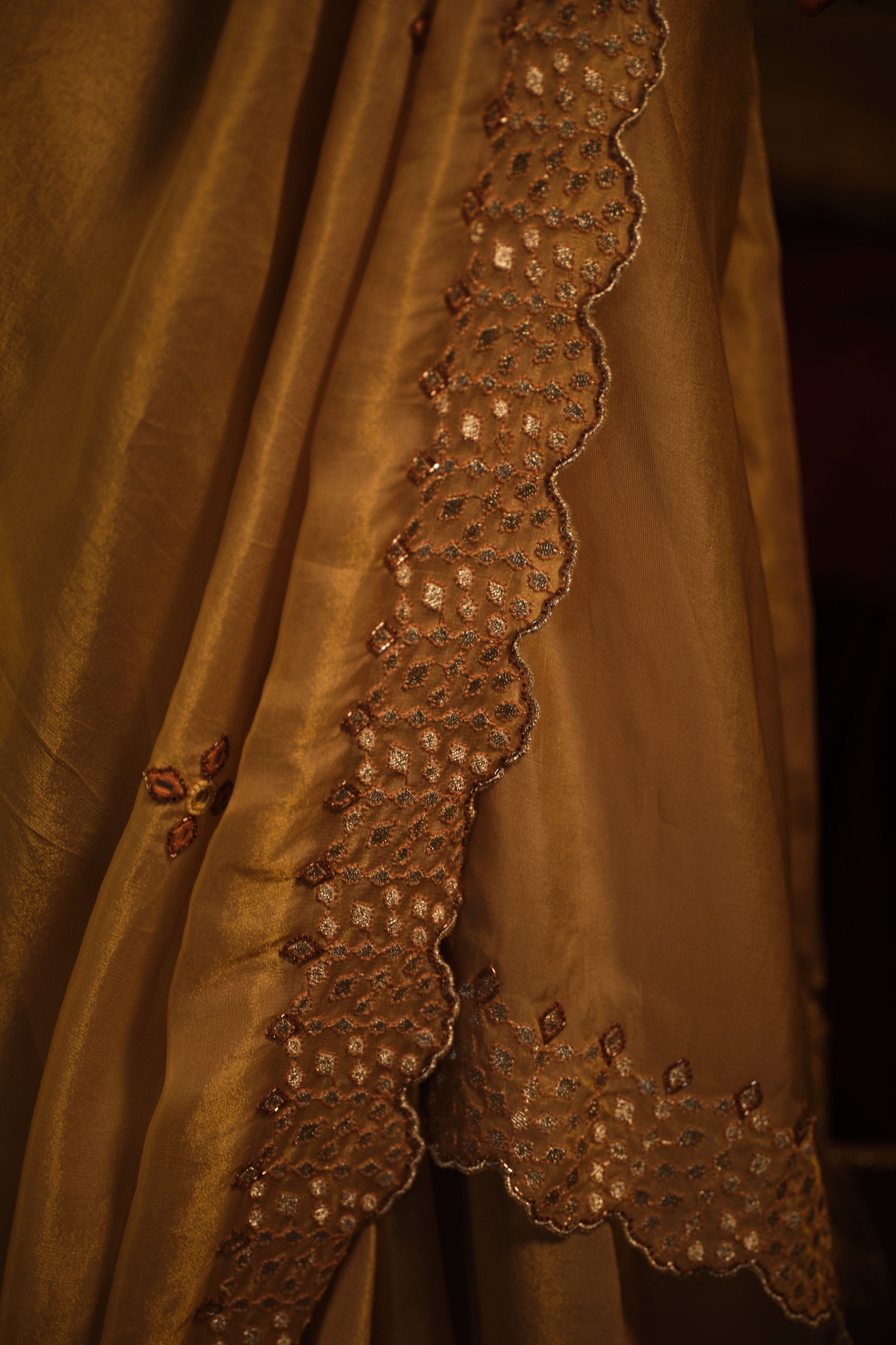 Pink Drape Saree