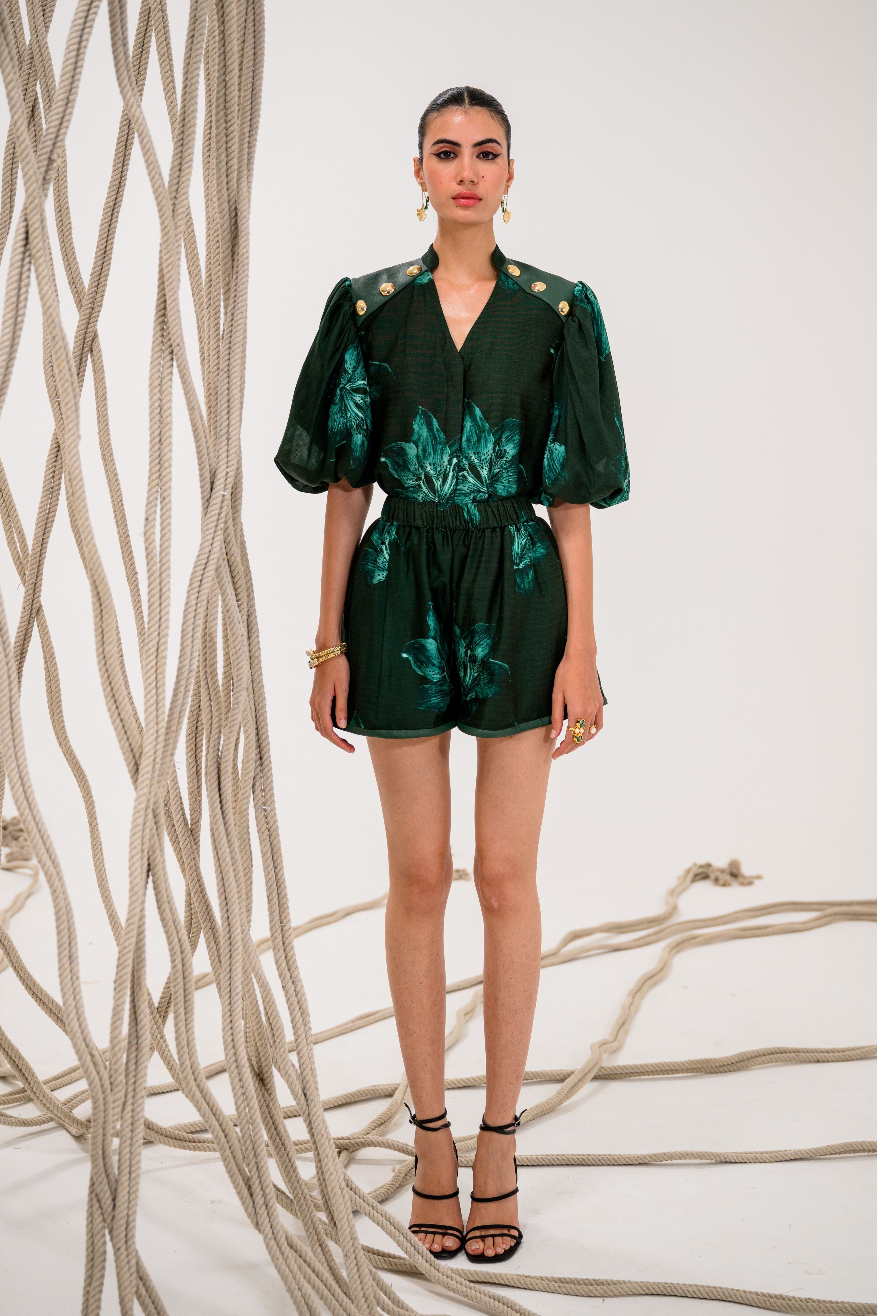 Fern-Frenzy Short Co-Ord Set