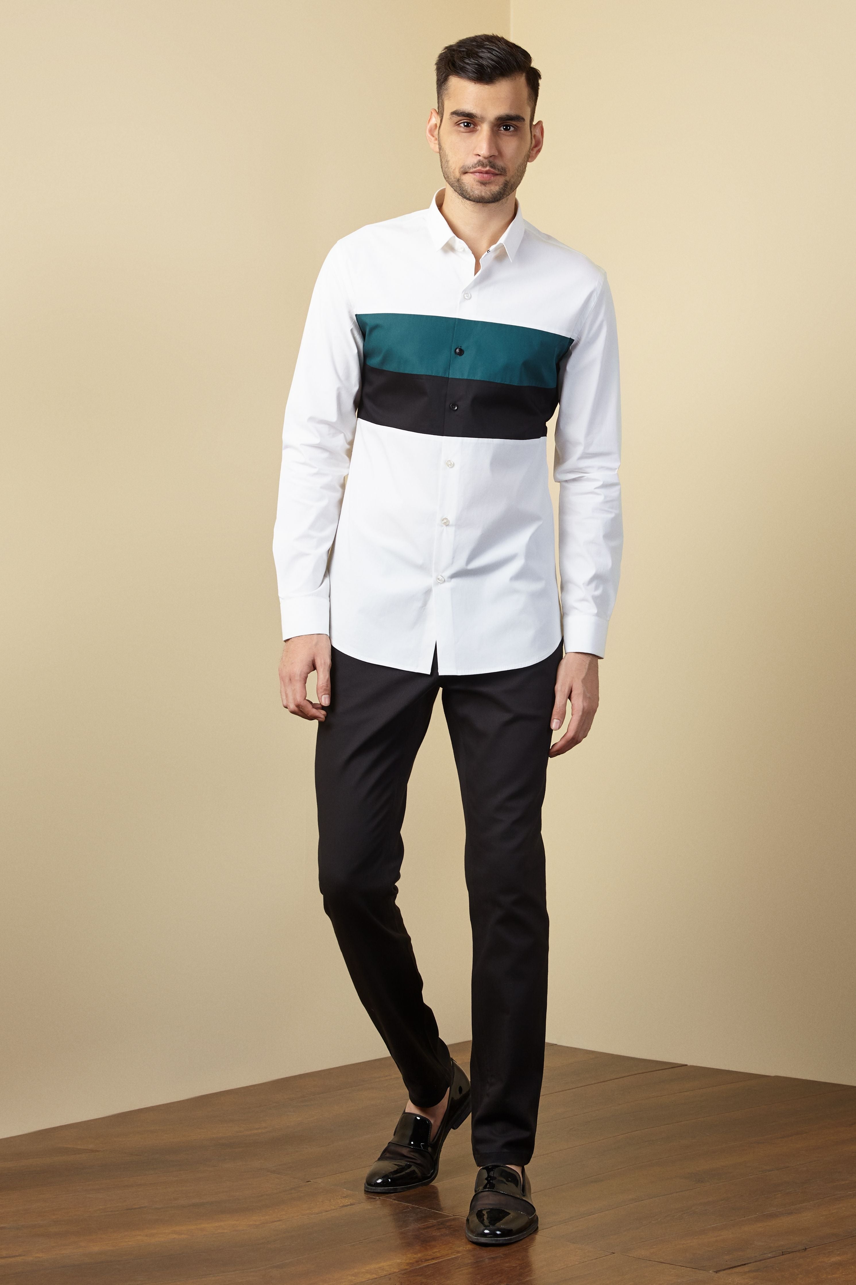 Teal Block Shirt