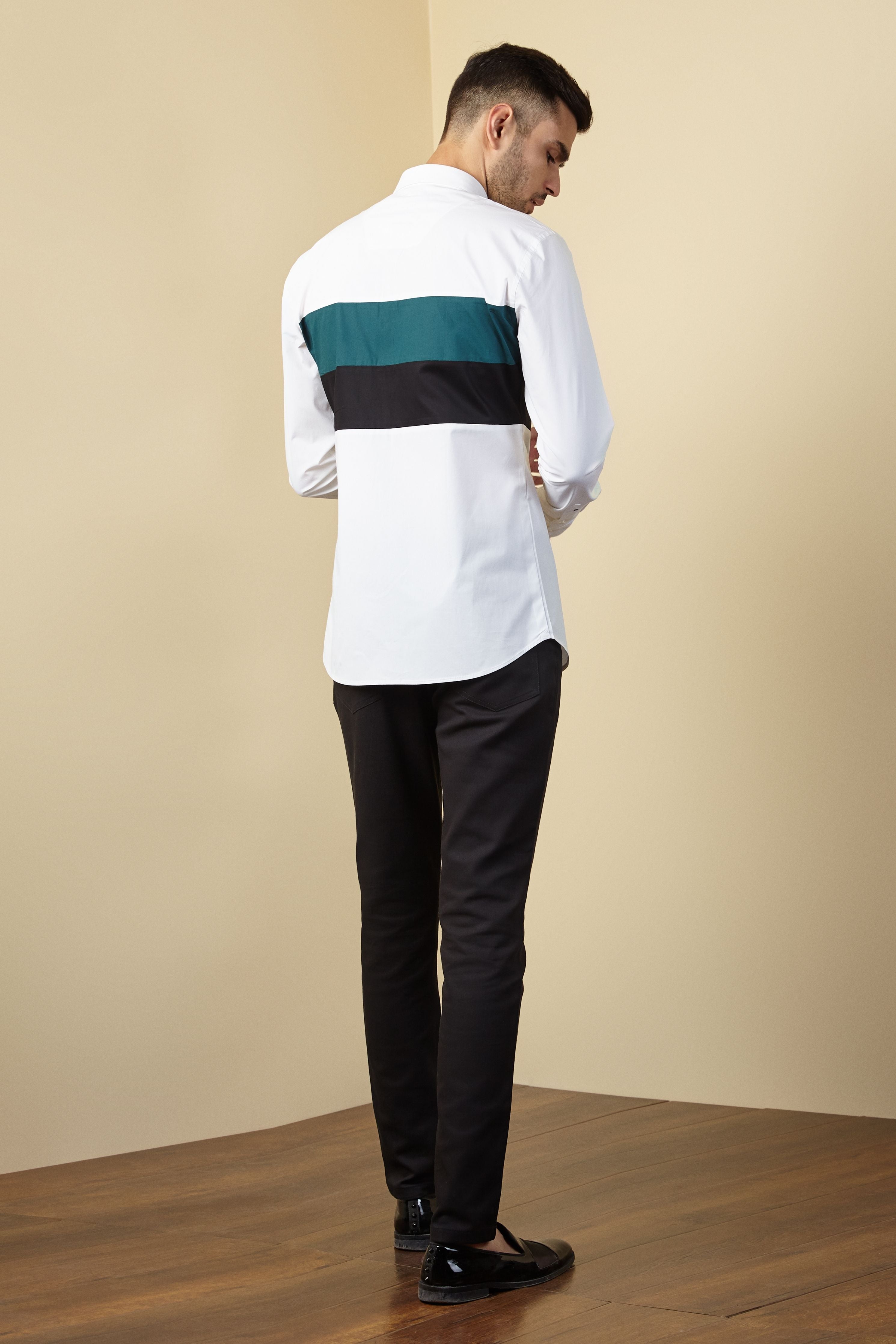 Teal Block Shirt
