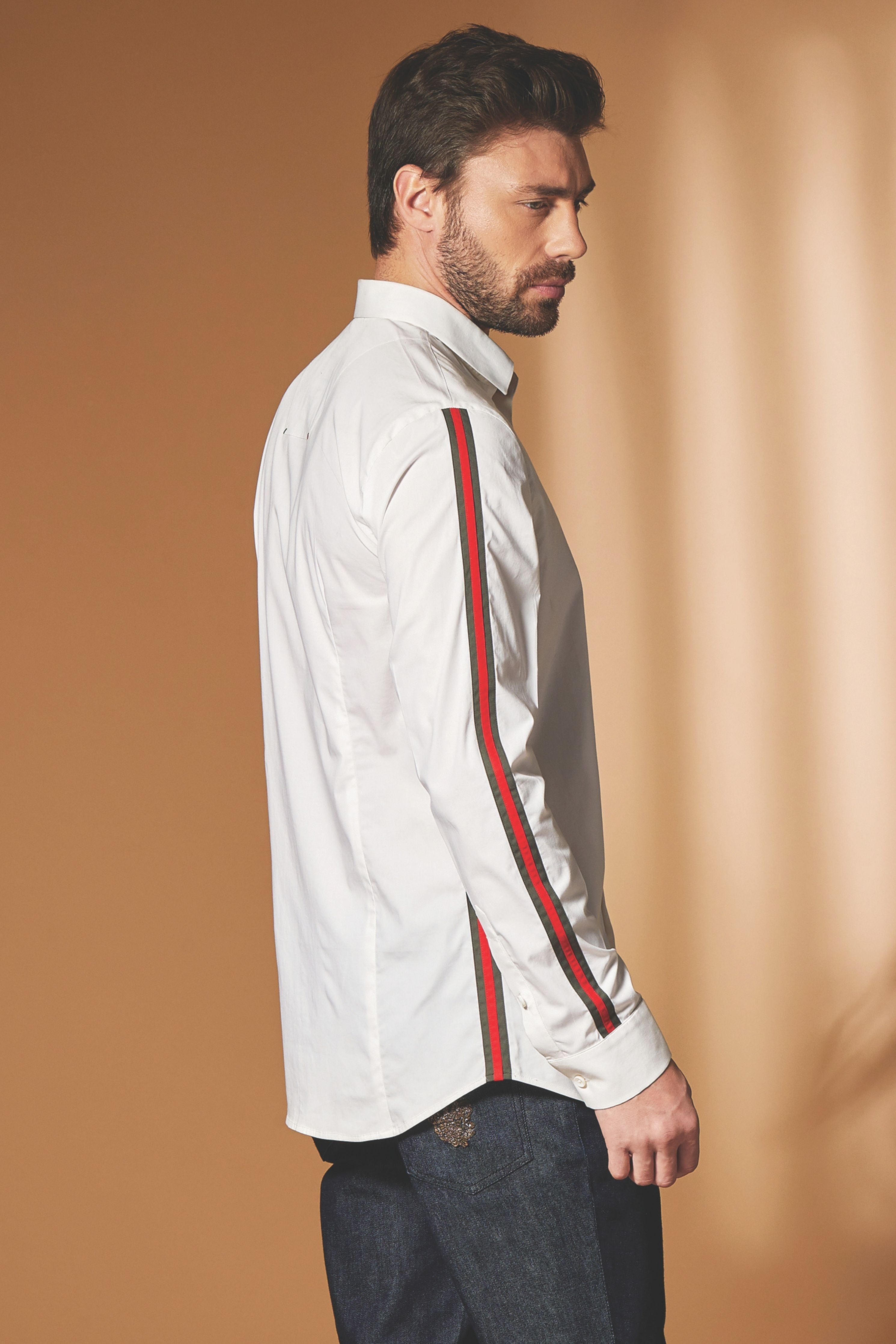 Textured Strip Shirt