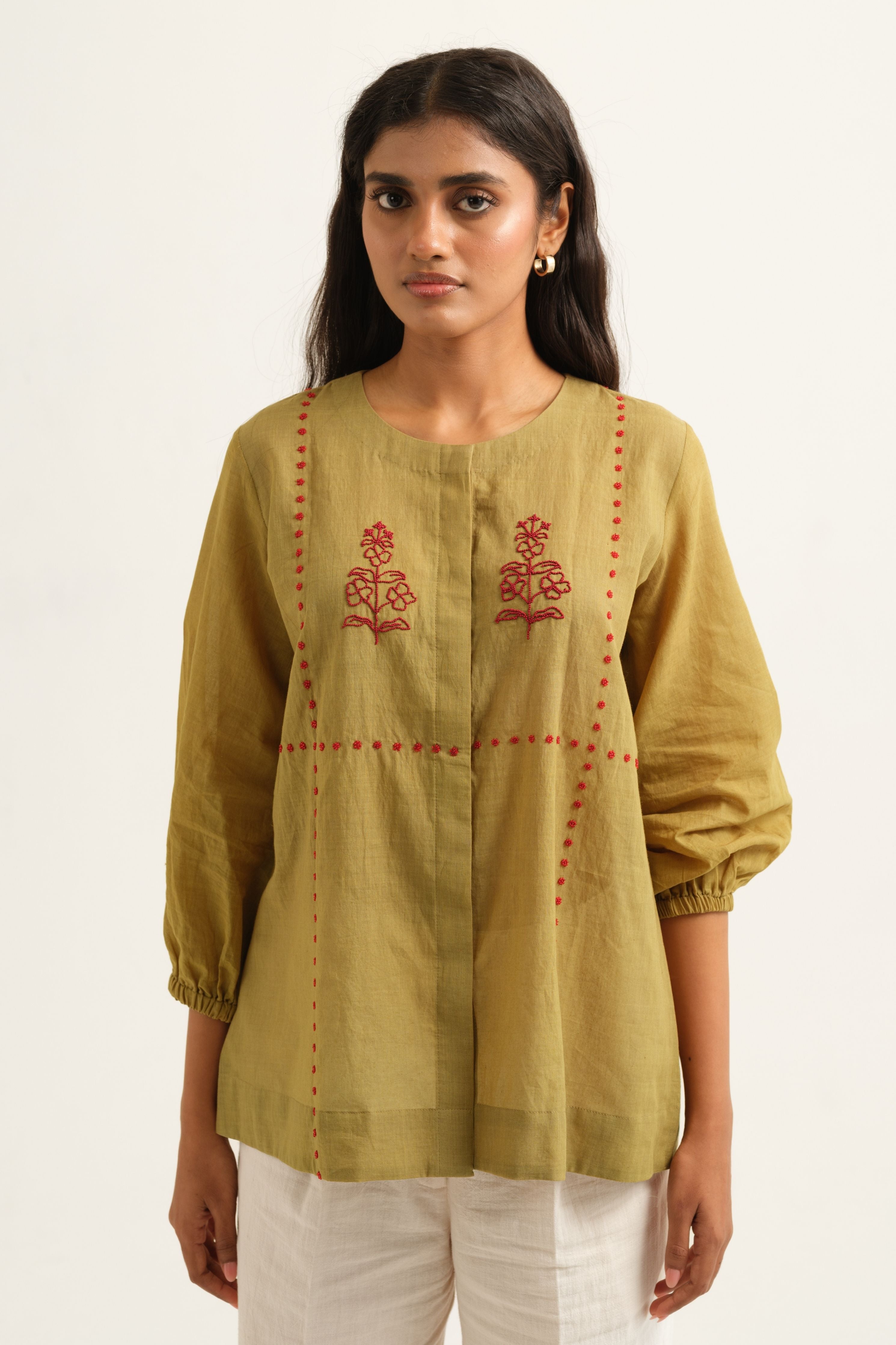 Lea Embroidered Top
