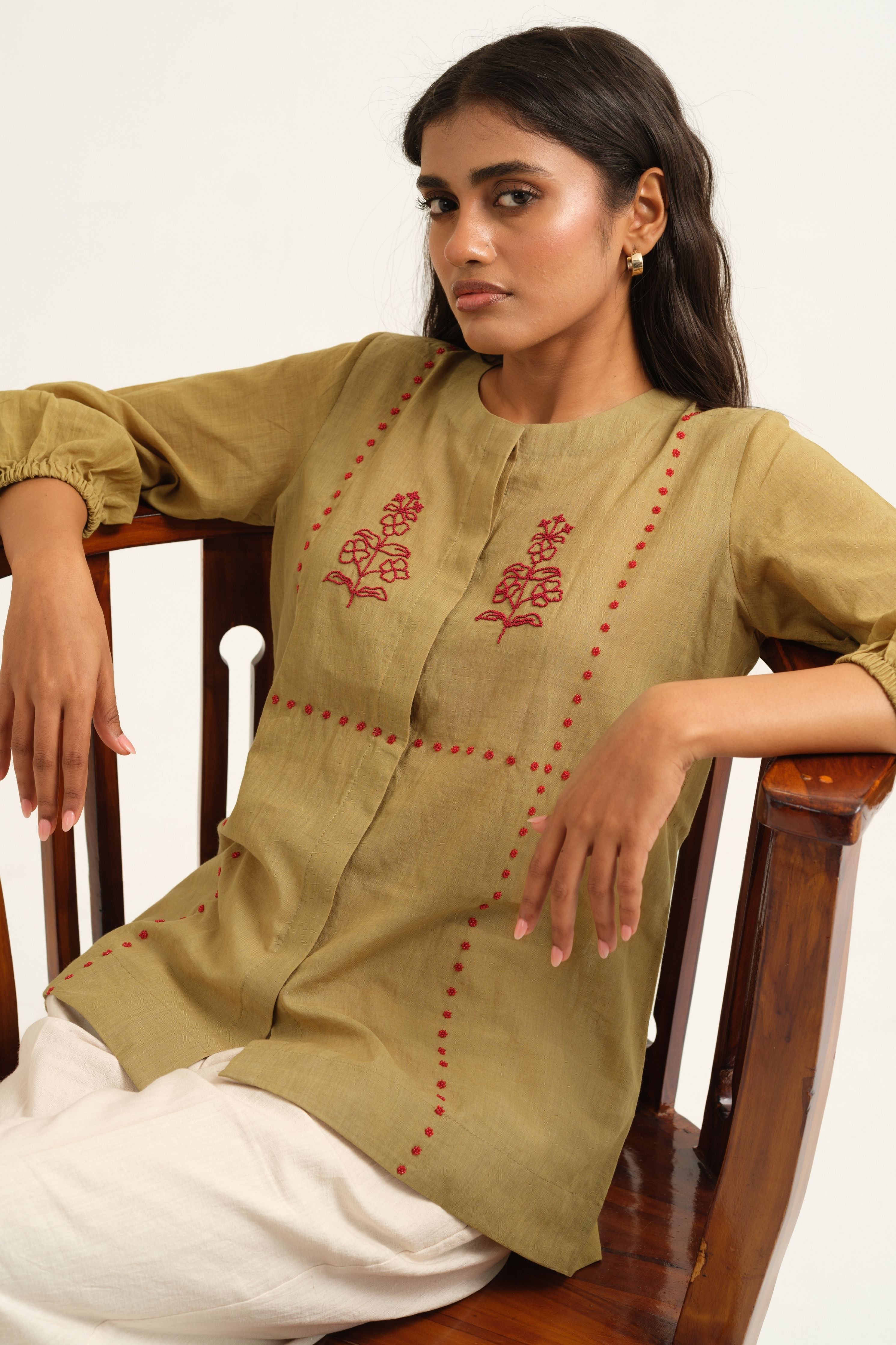 Lea Embroidered Top