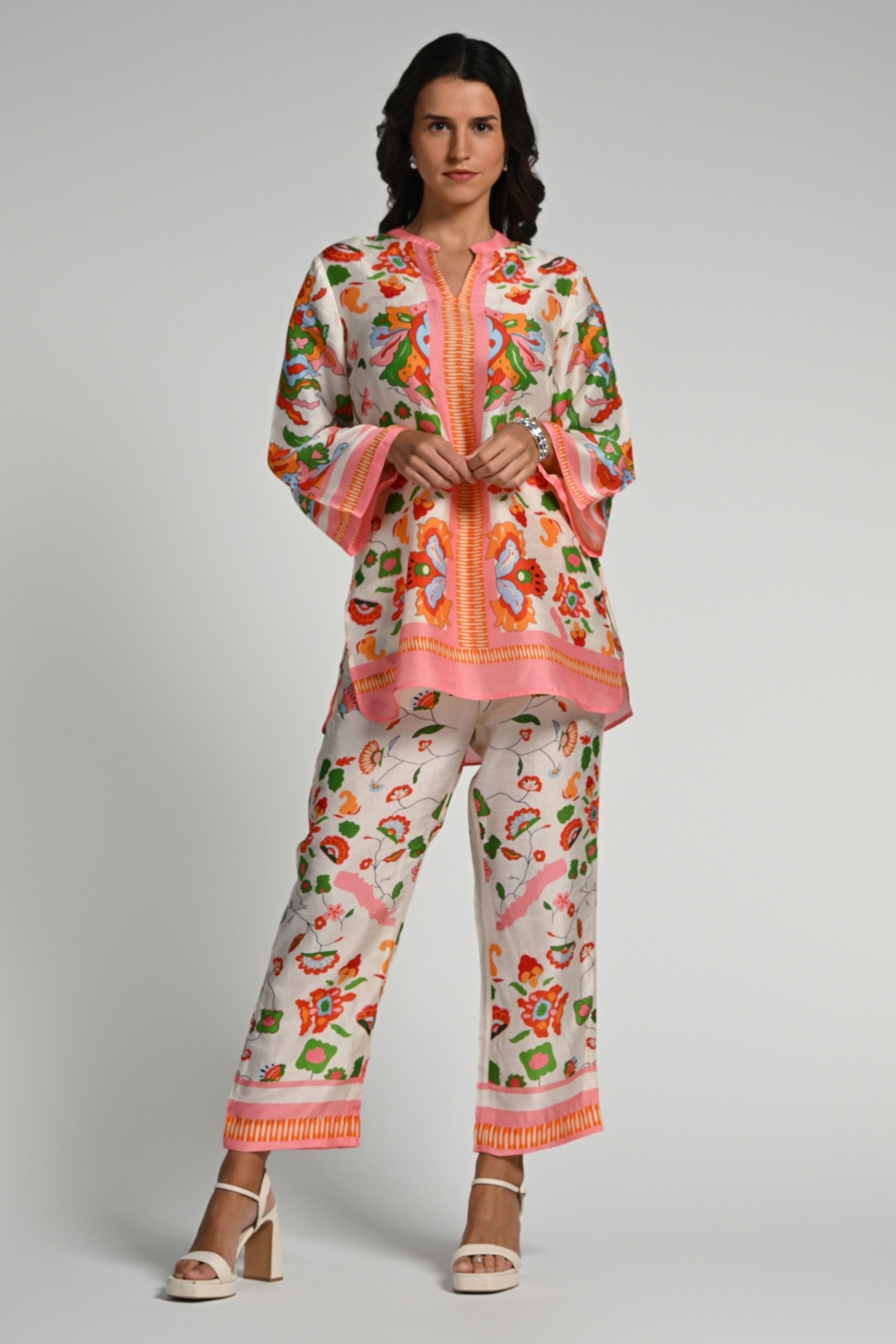 Floral Utopia Tunic Set