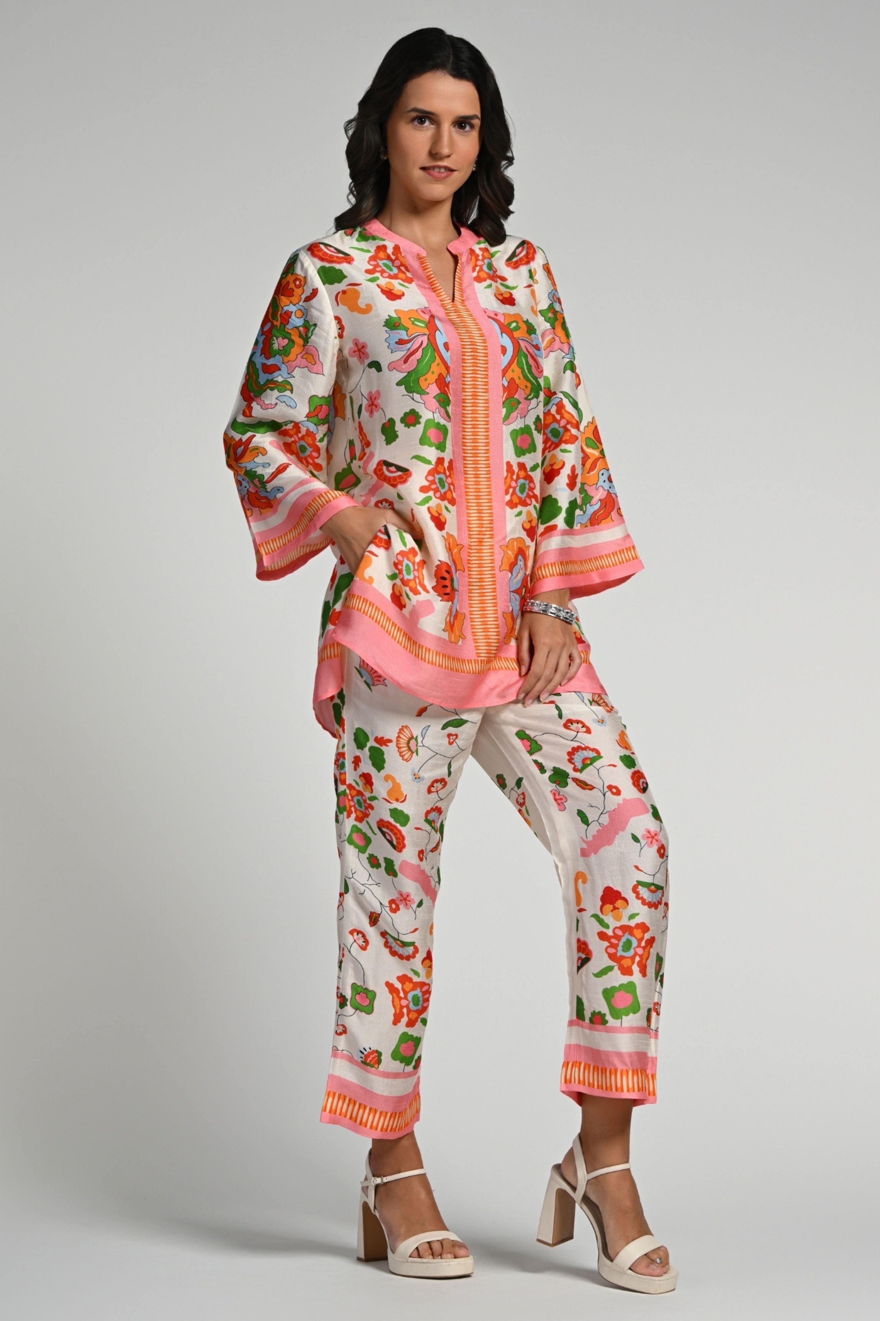Floral Utopia Tunic Set