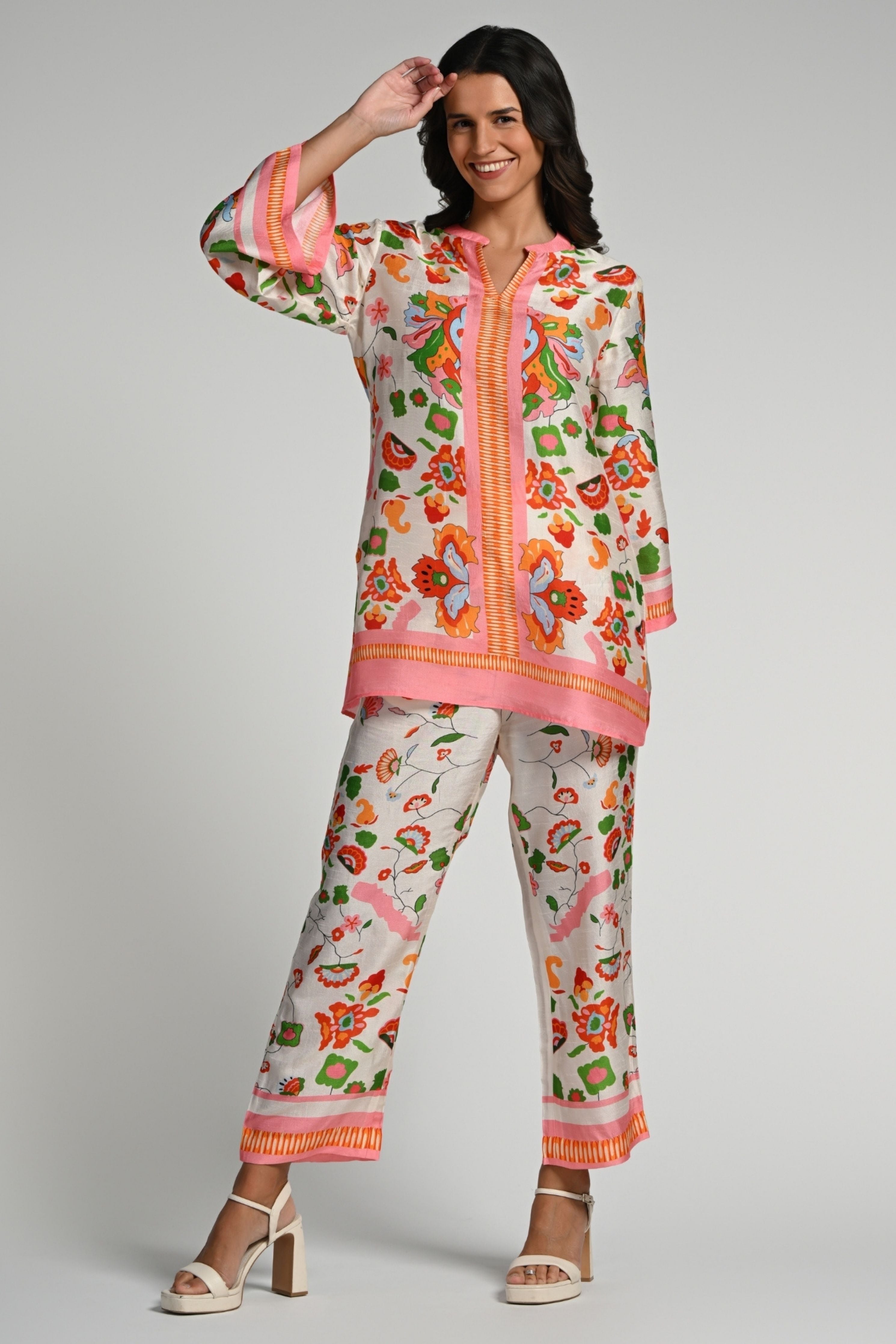 Floral Utopia Tunic Set