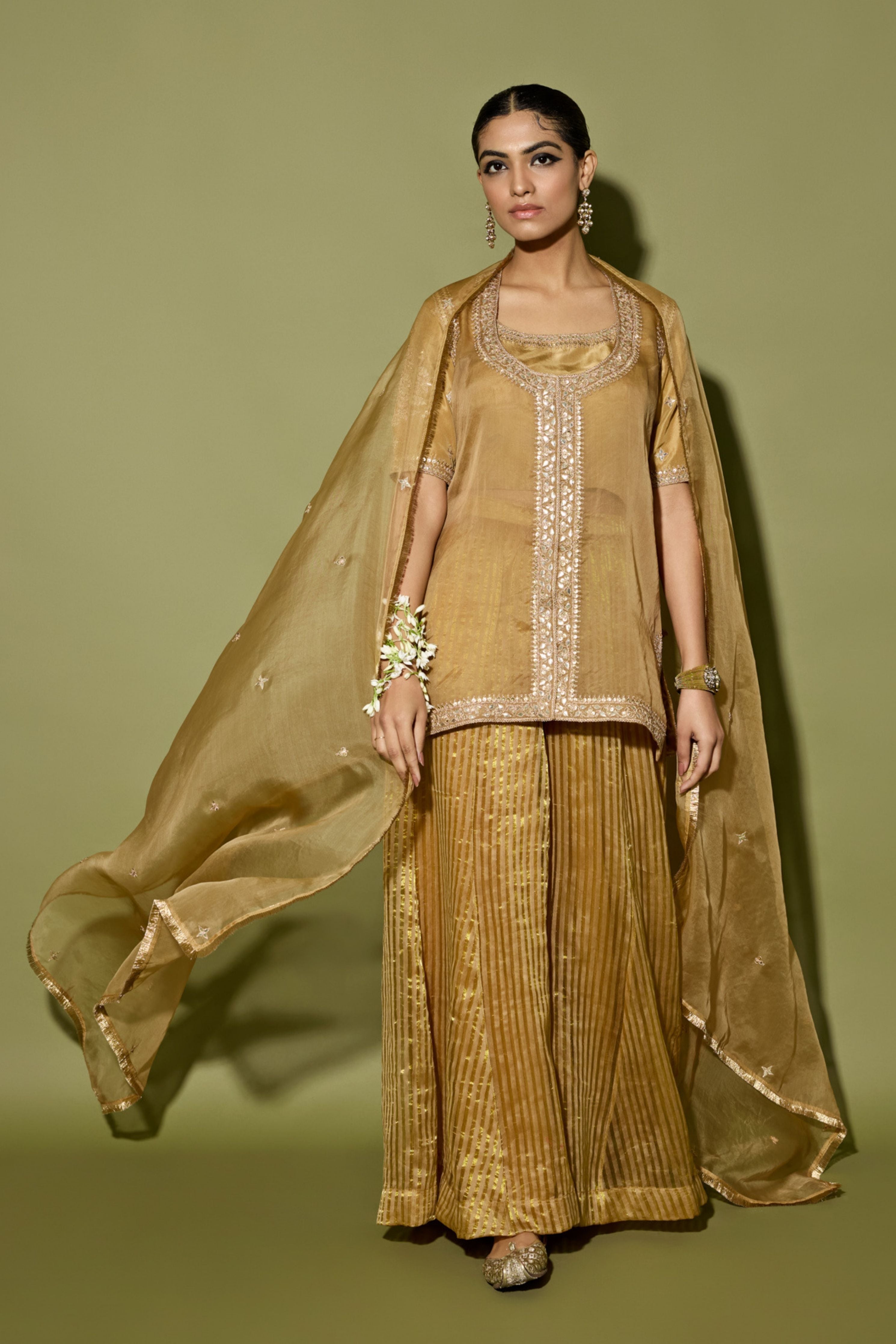 Moose Brown Sharara Set