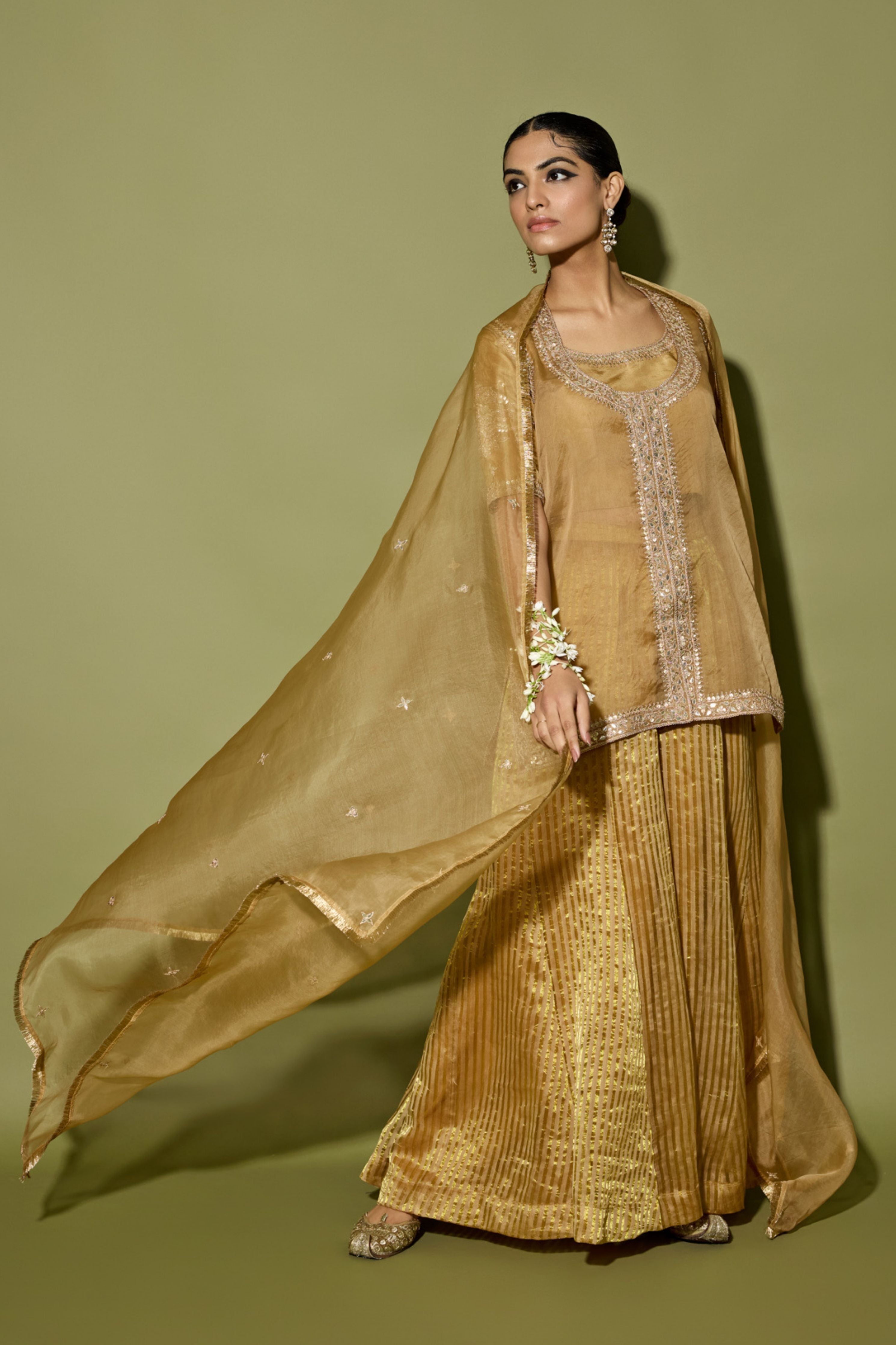 Moose Brown Sharara Set