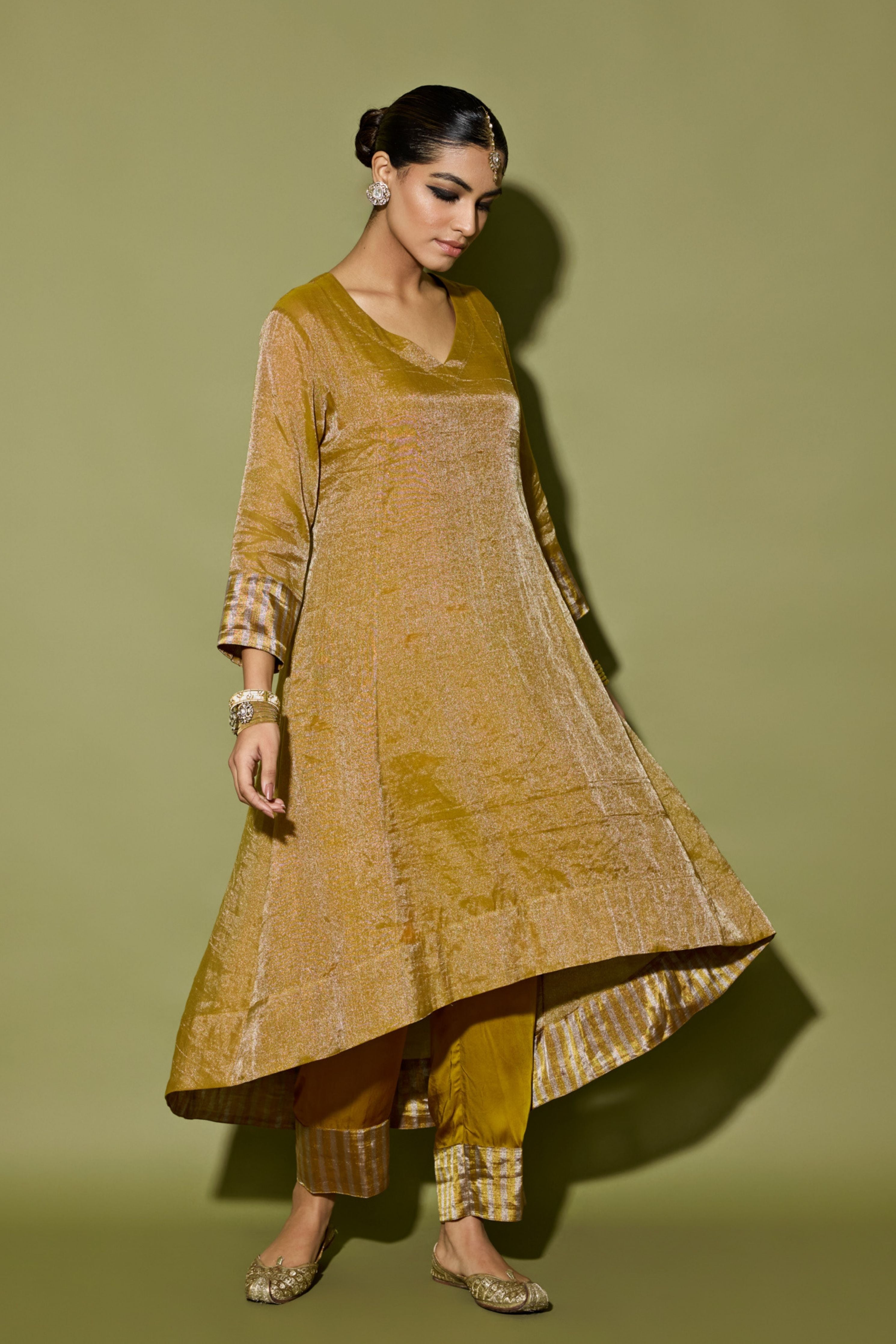 Asymmetrical Kurta Set