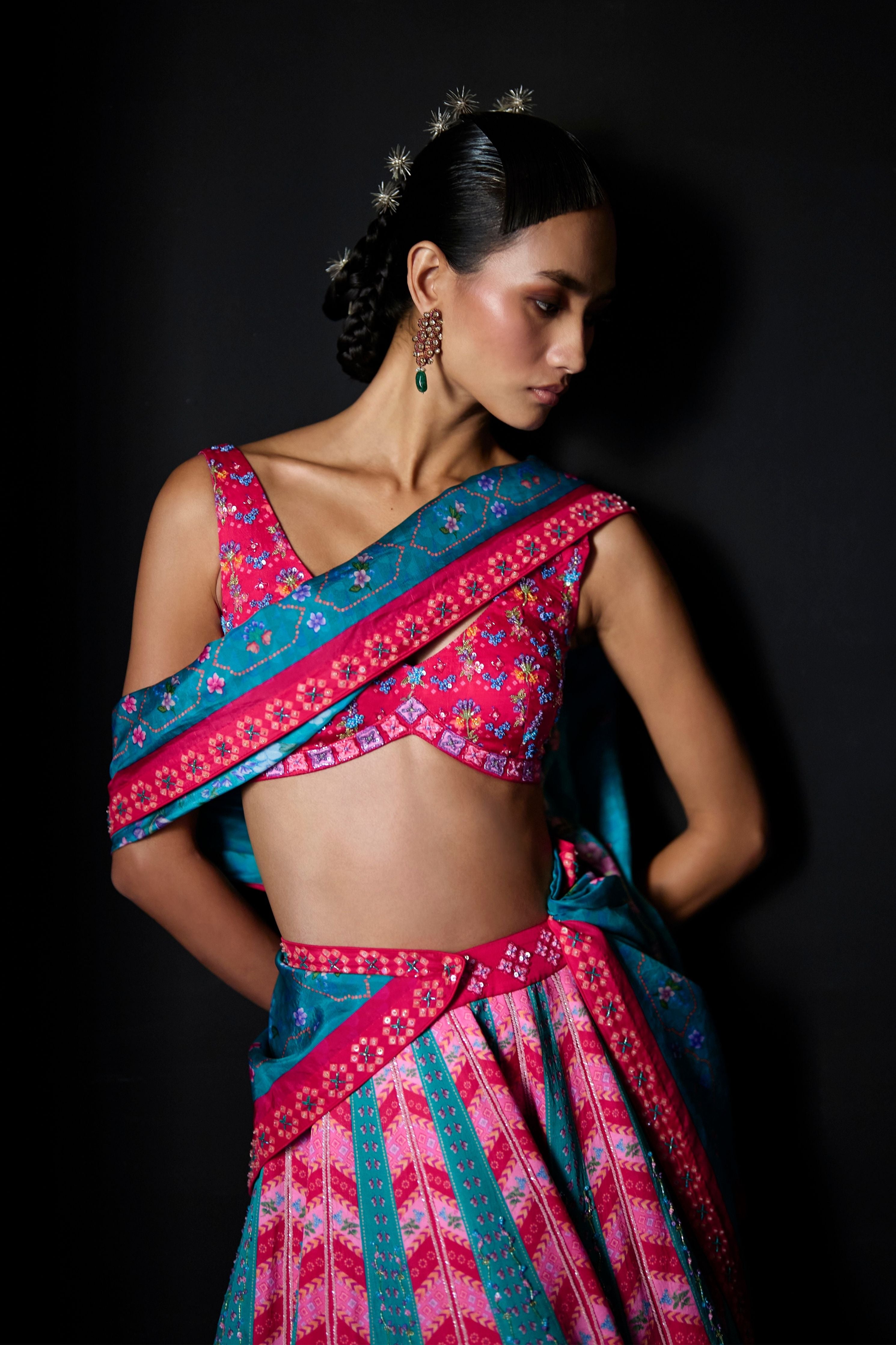 Dancing Palm Lehenga Set