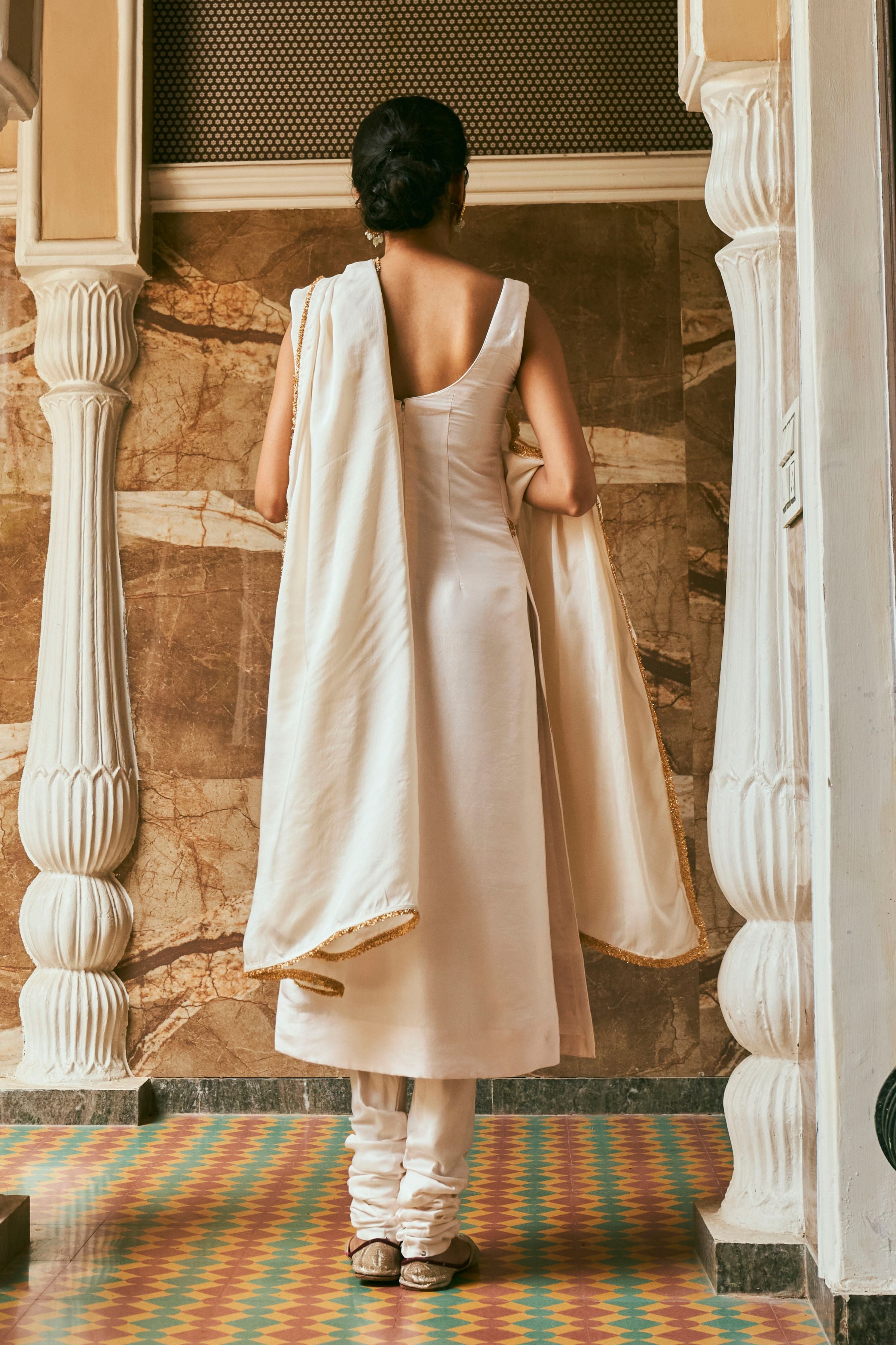 ‘Kirat’ Ivory Kurta set